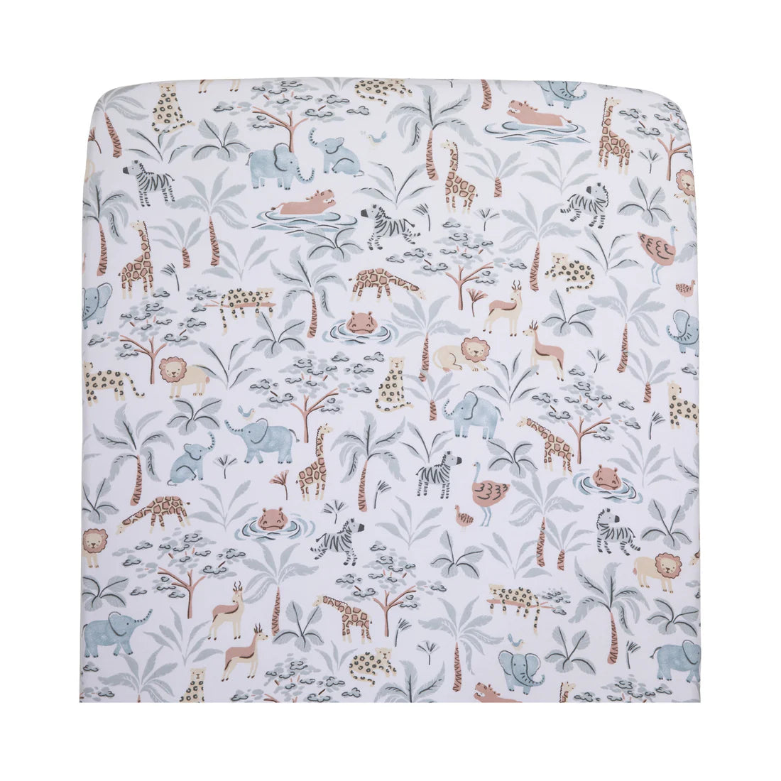 Living Textiles 1pk Fitted Cot Sheet - Wild Safari