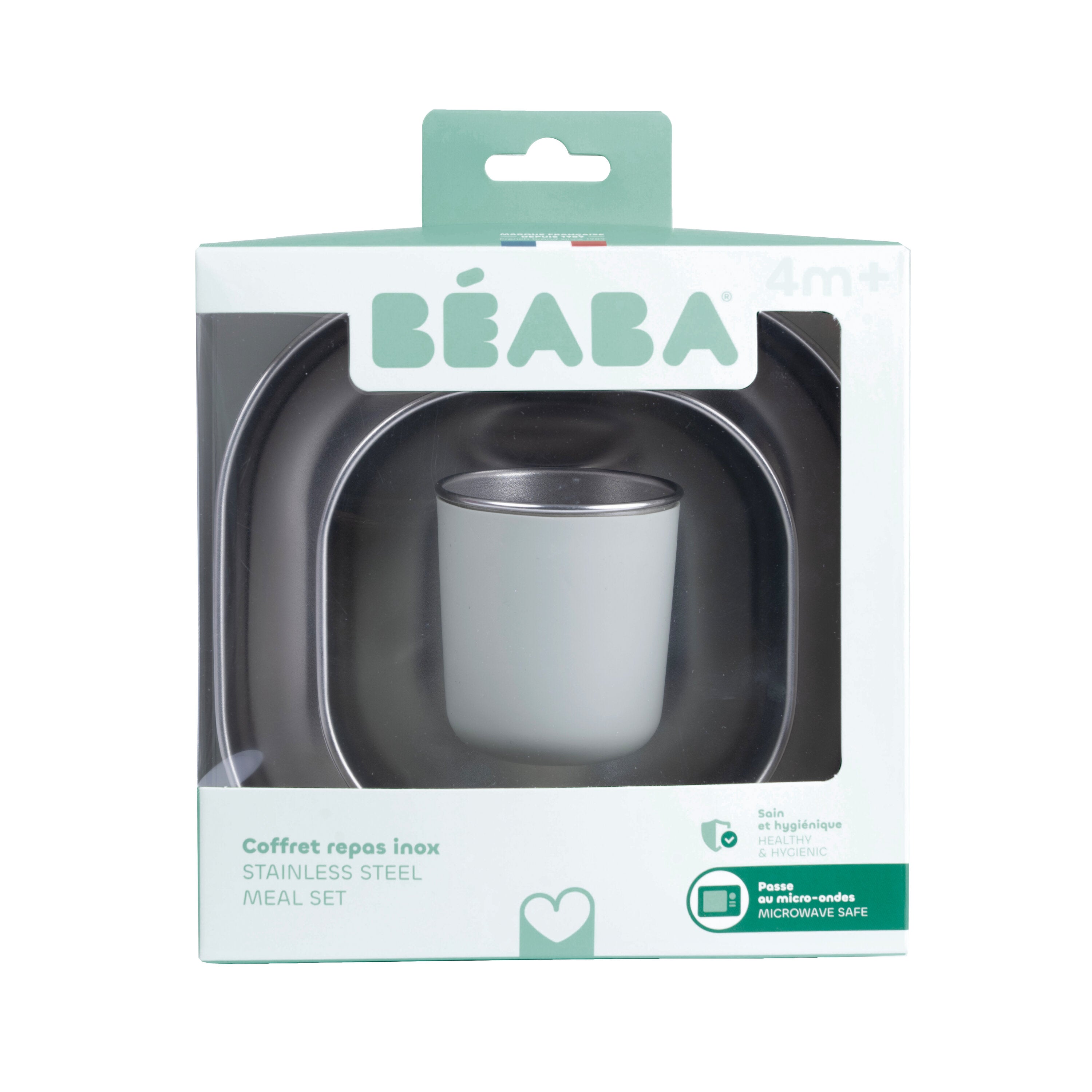 Beaba Stainless Steel Meal Set Clay