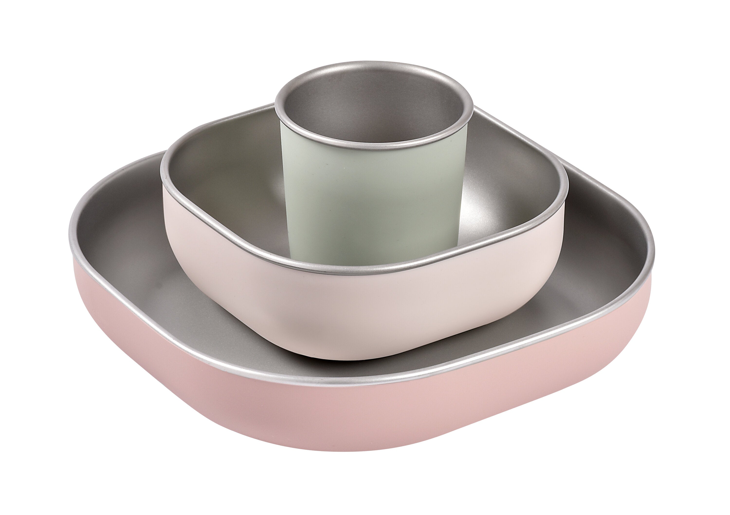 Beaba Stainless Steel Meal Set Clay