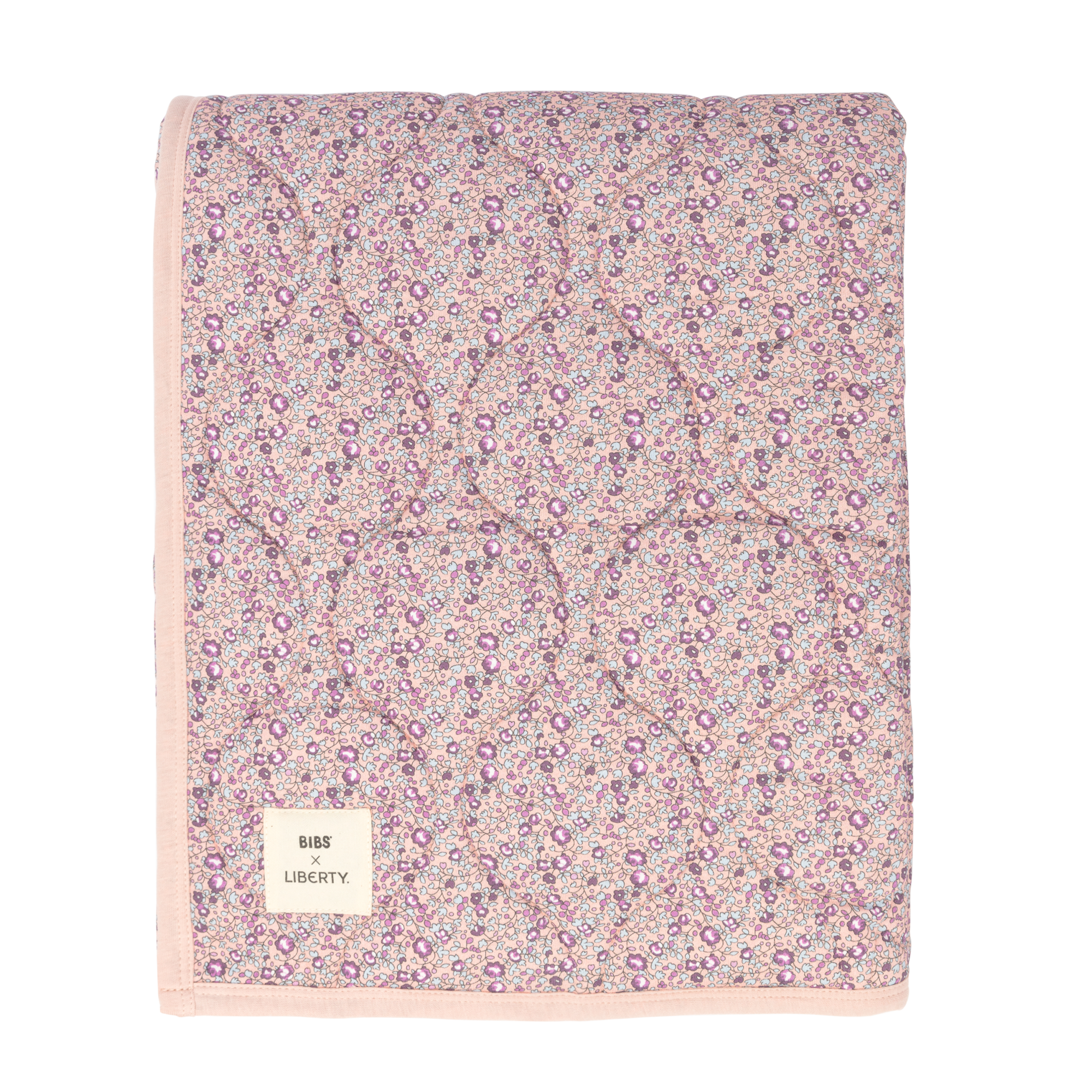 BIBS Liberty Quilted Blanket - Eloise/Blush