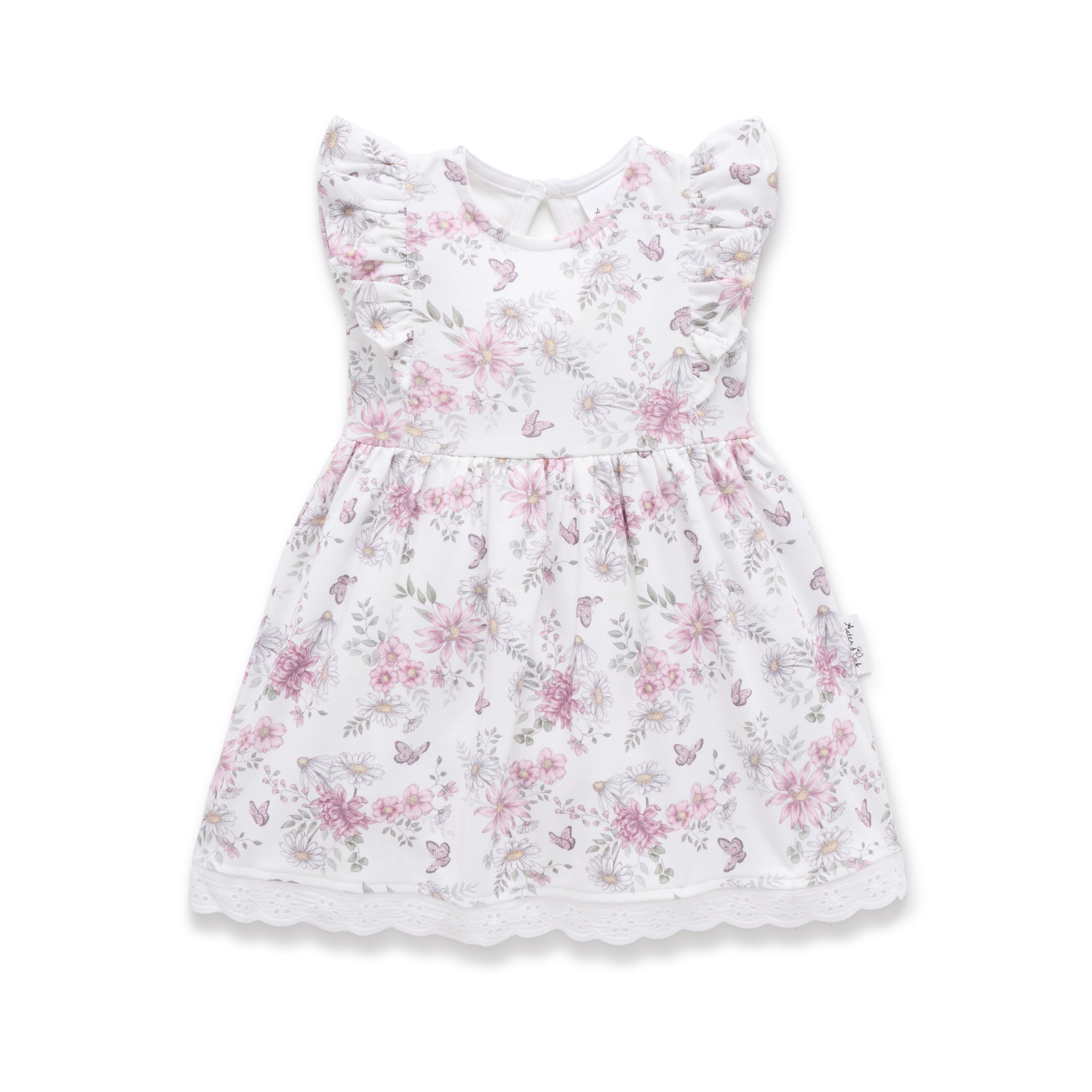 Aster & Oak Daisy Floral Ruffle Dress