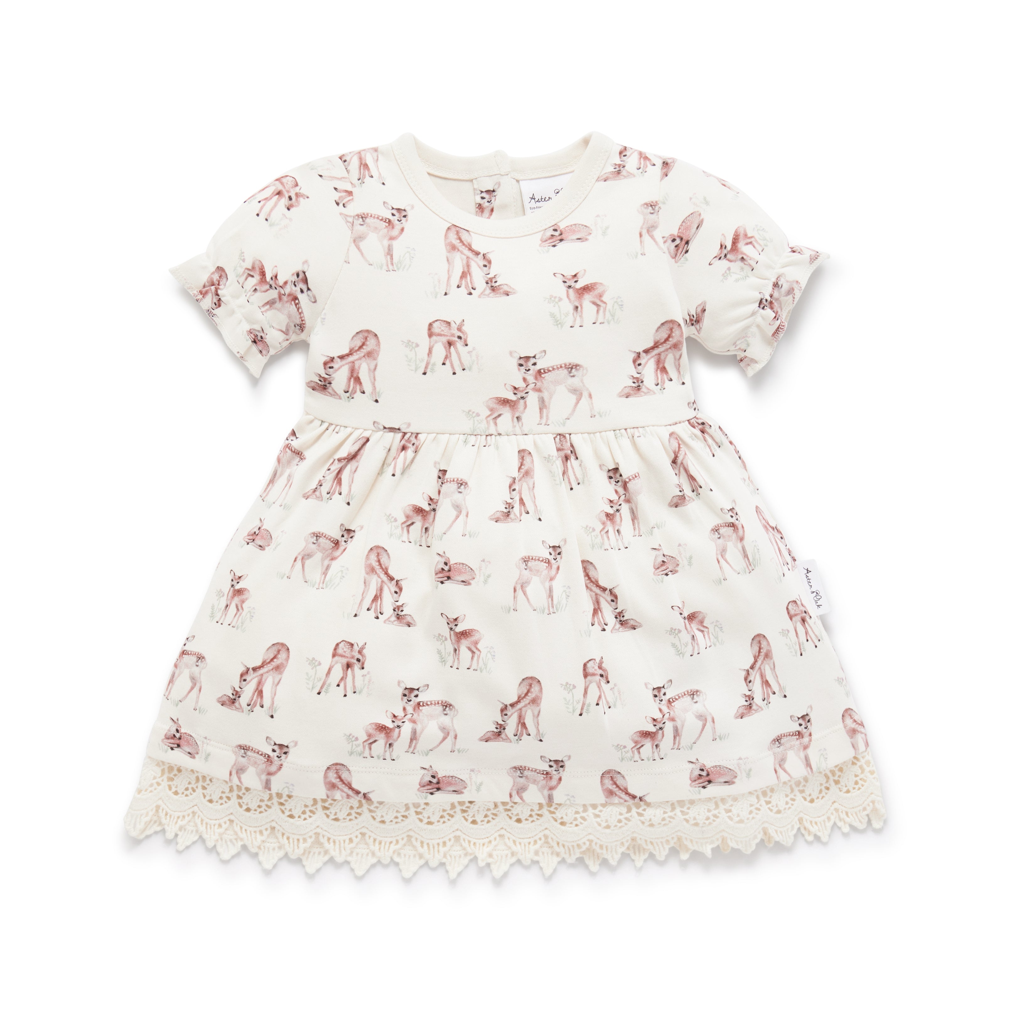 Aster & Oak Fawn Ruffle Dress