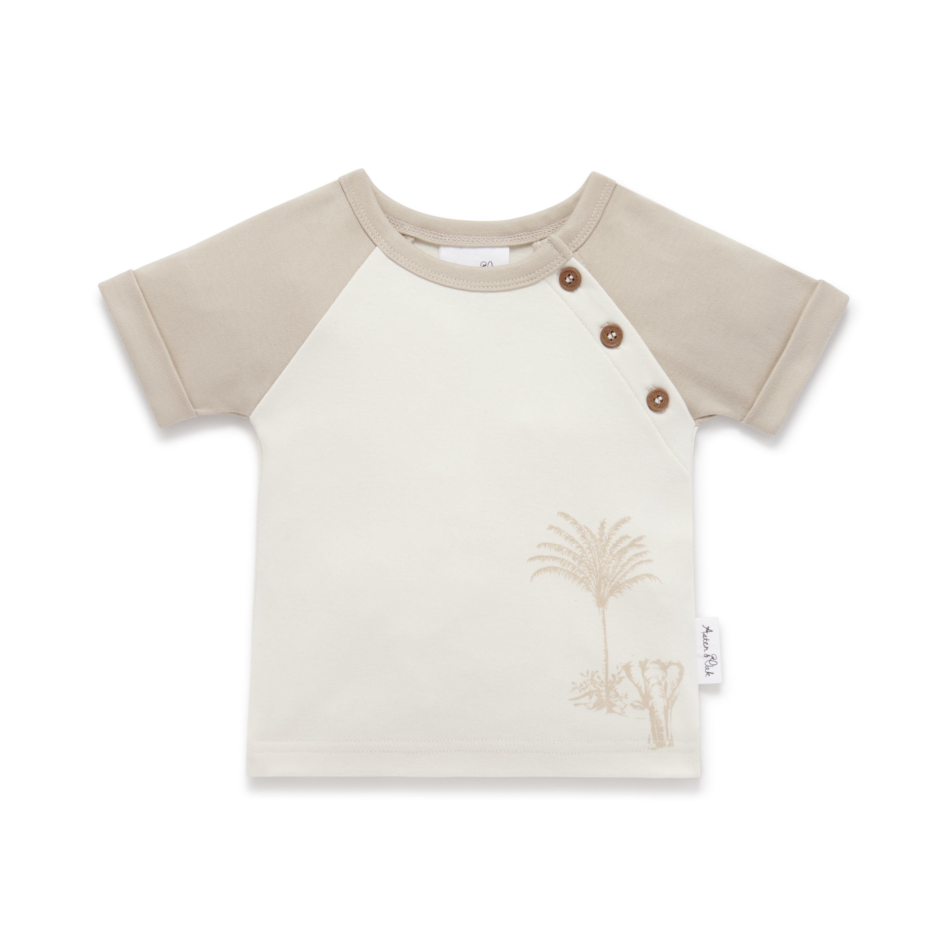 Aster & Oak Jungle Print Raglan Tee