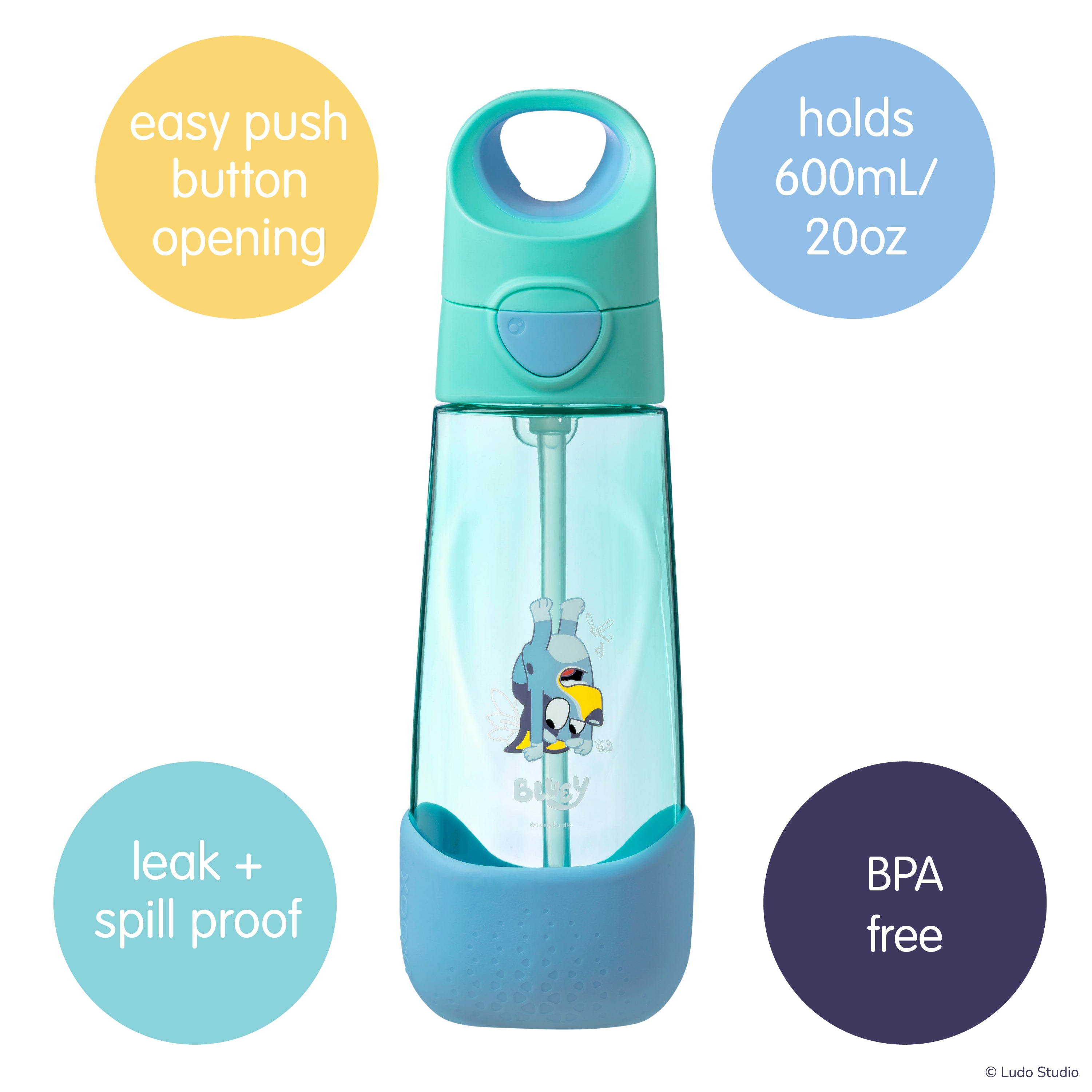 b.box Bluey Playtime 600ml Tritan Drink Bottle