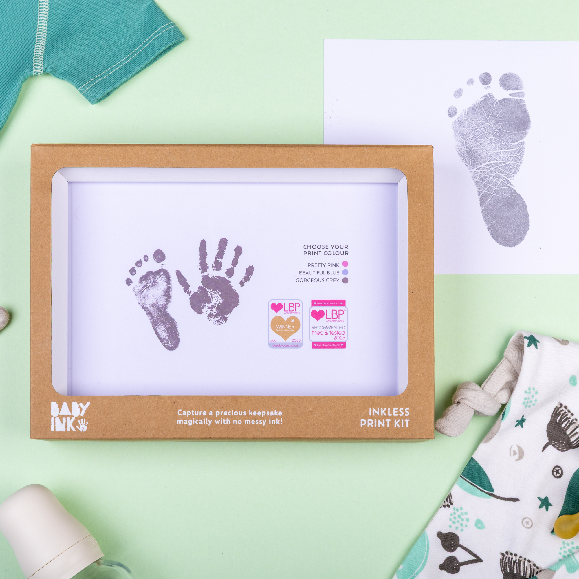 Babyink Ink-less Keepsake Frame Kit