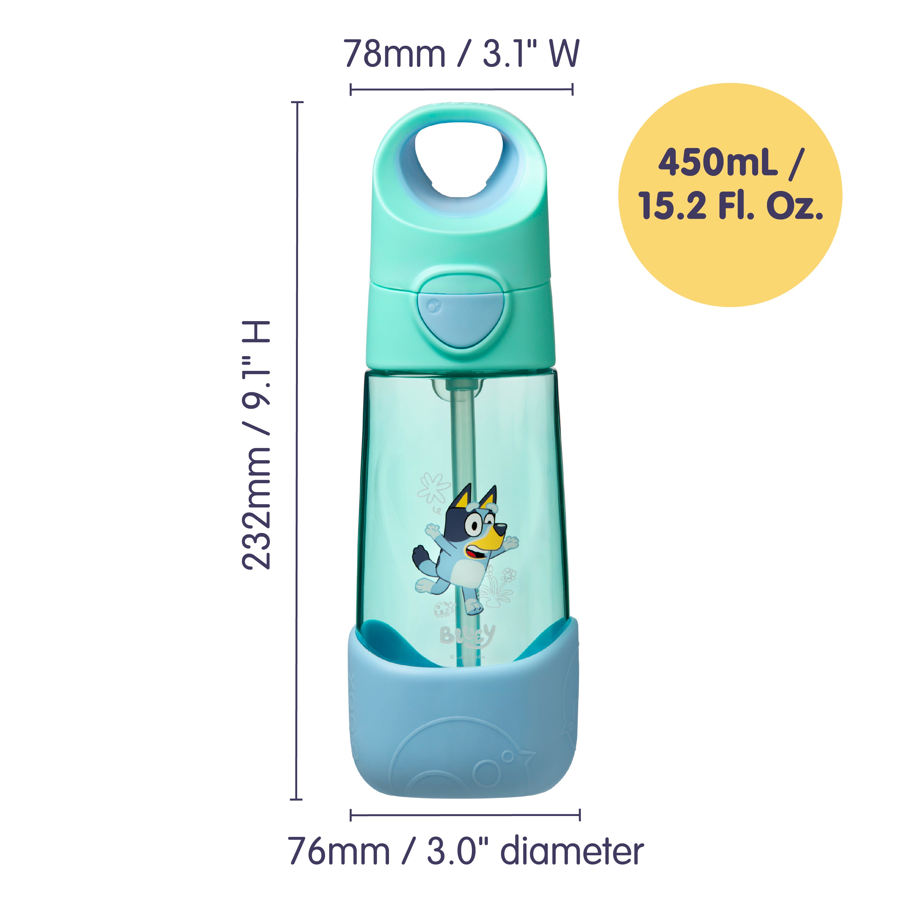 b.box Bluey Playtime 450ml Tritan Drink Bottle