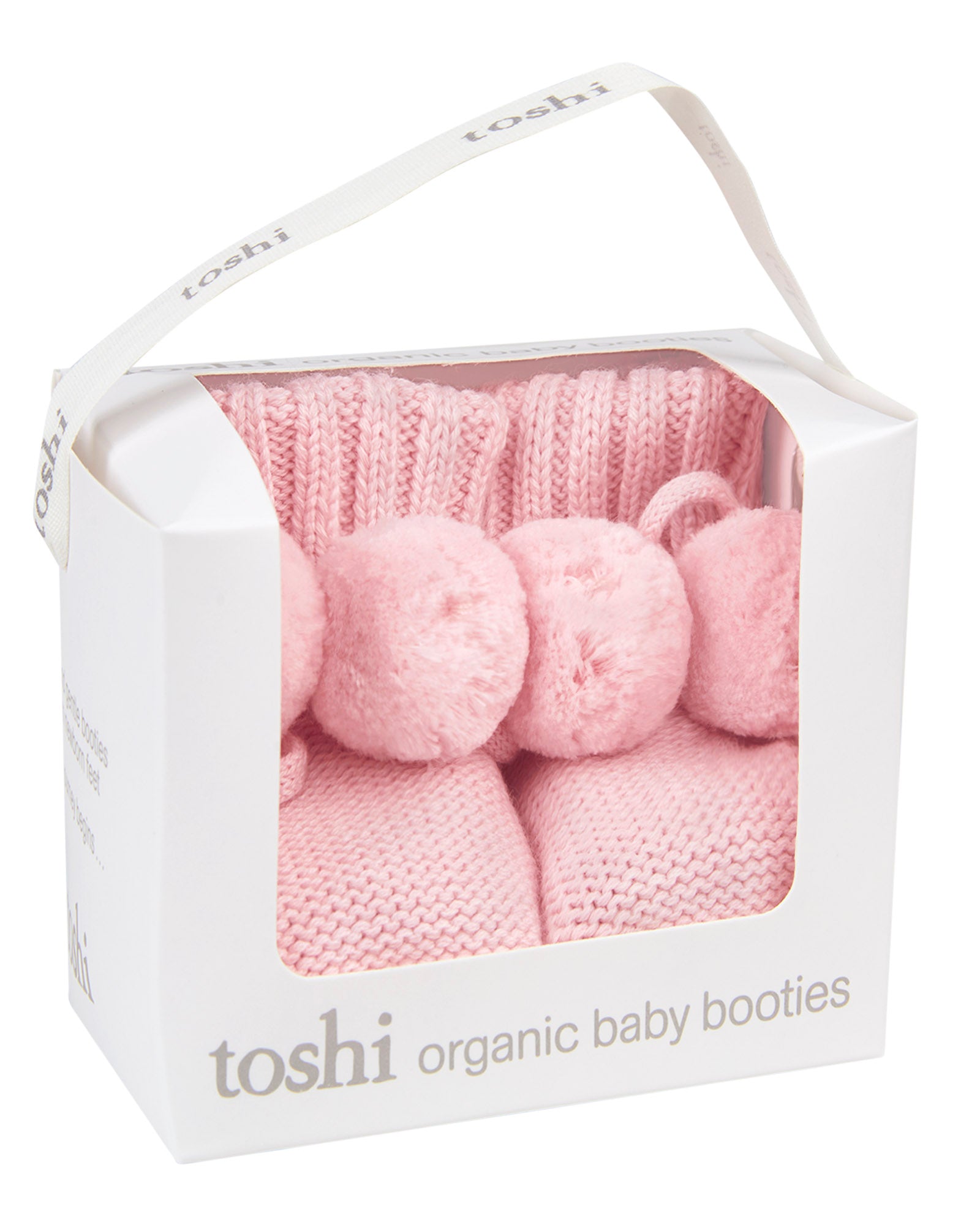 Toshi Organic Booties Misty Rose