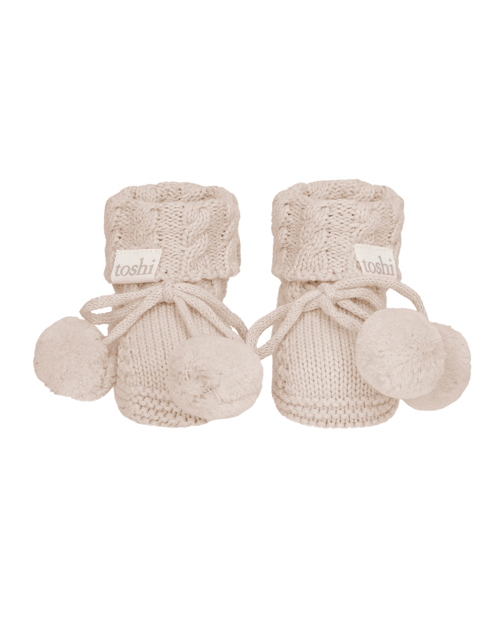 Toshi Organic Booties Oatmeal