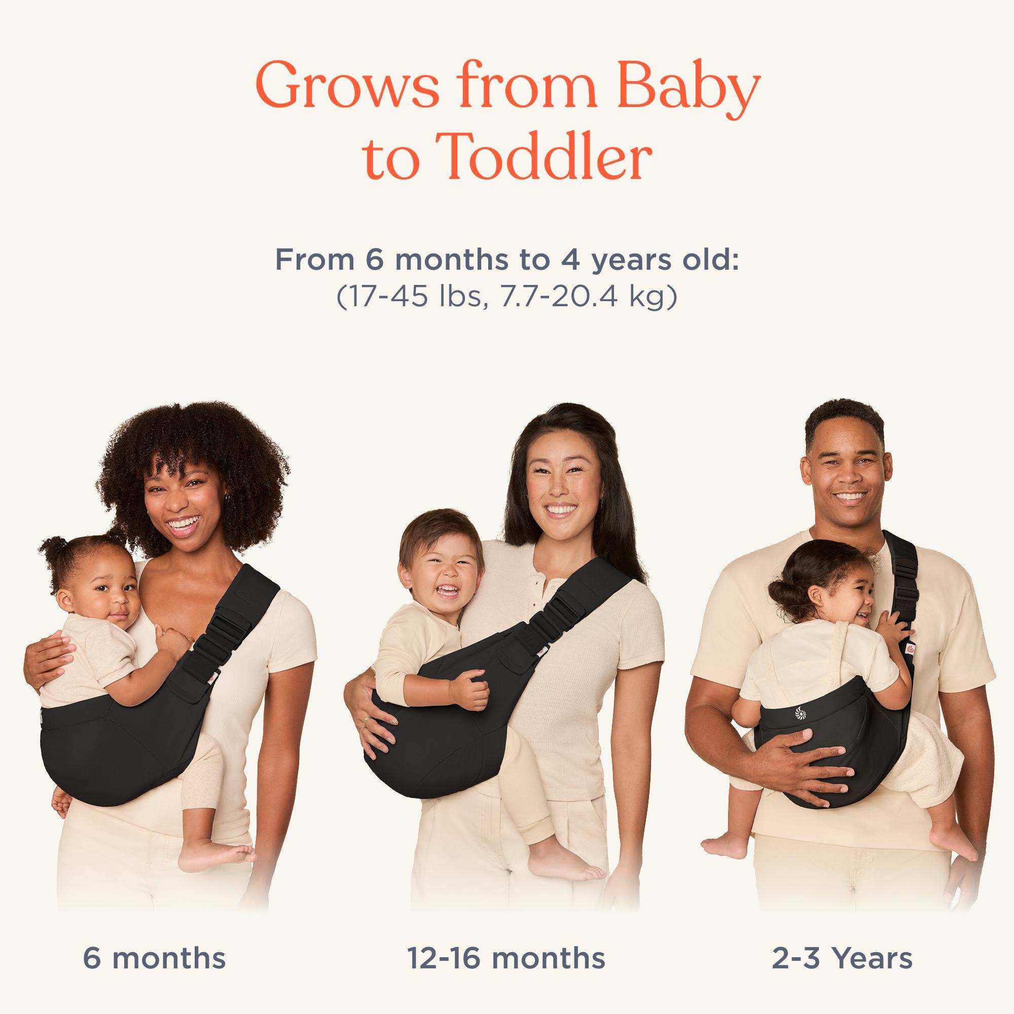 Ergobaby Upsie Sling Carrier Onyx Black