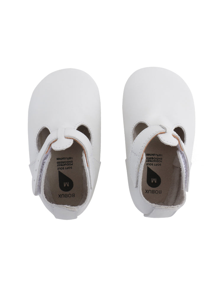 Bobux Soft Sole Jack N Jill - White