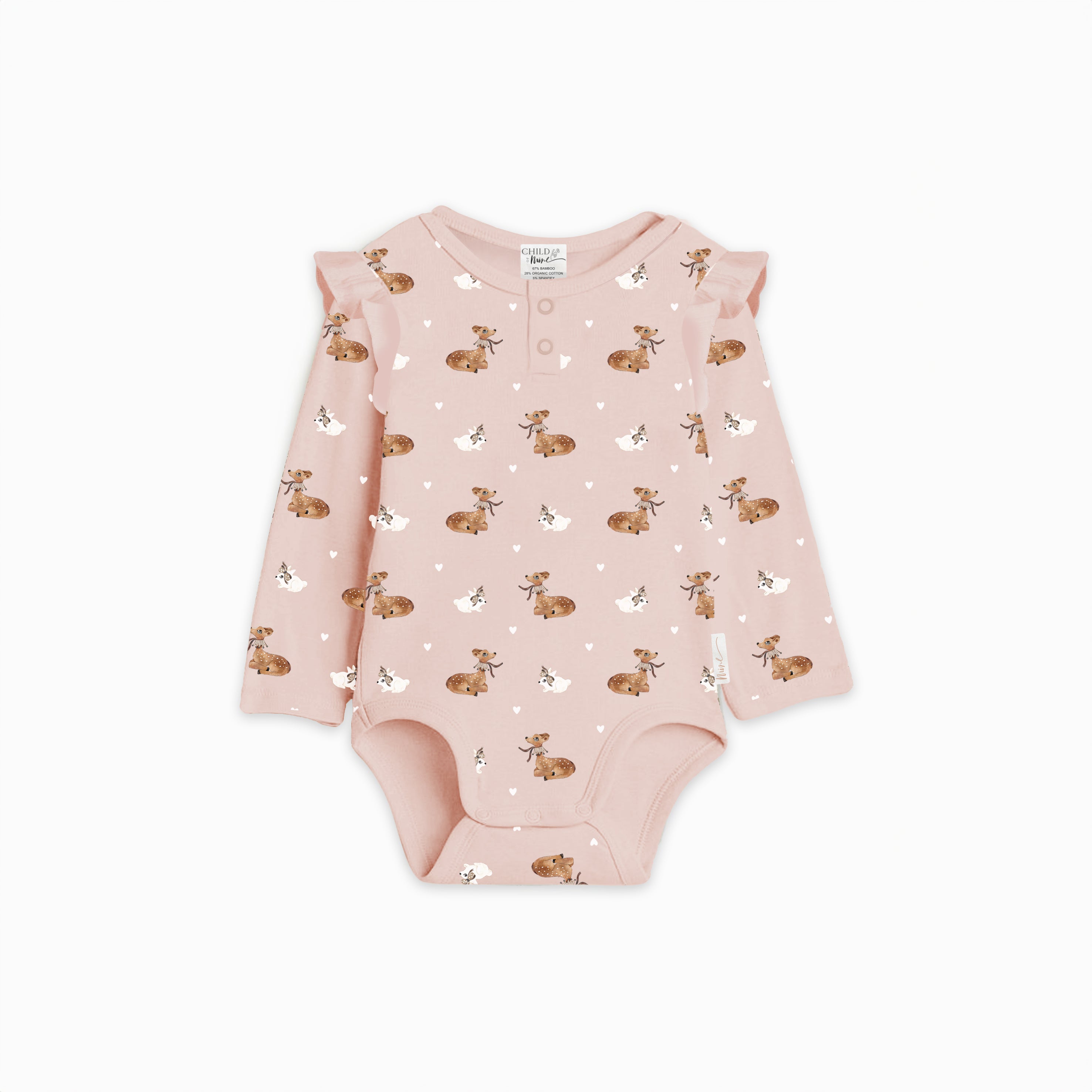 Child of Mine Long Sleeve Bodysuit - Classic Fawn