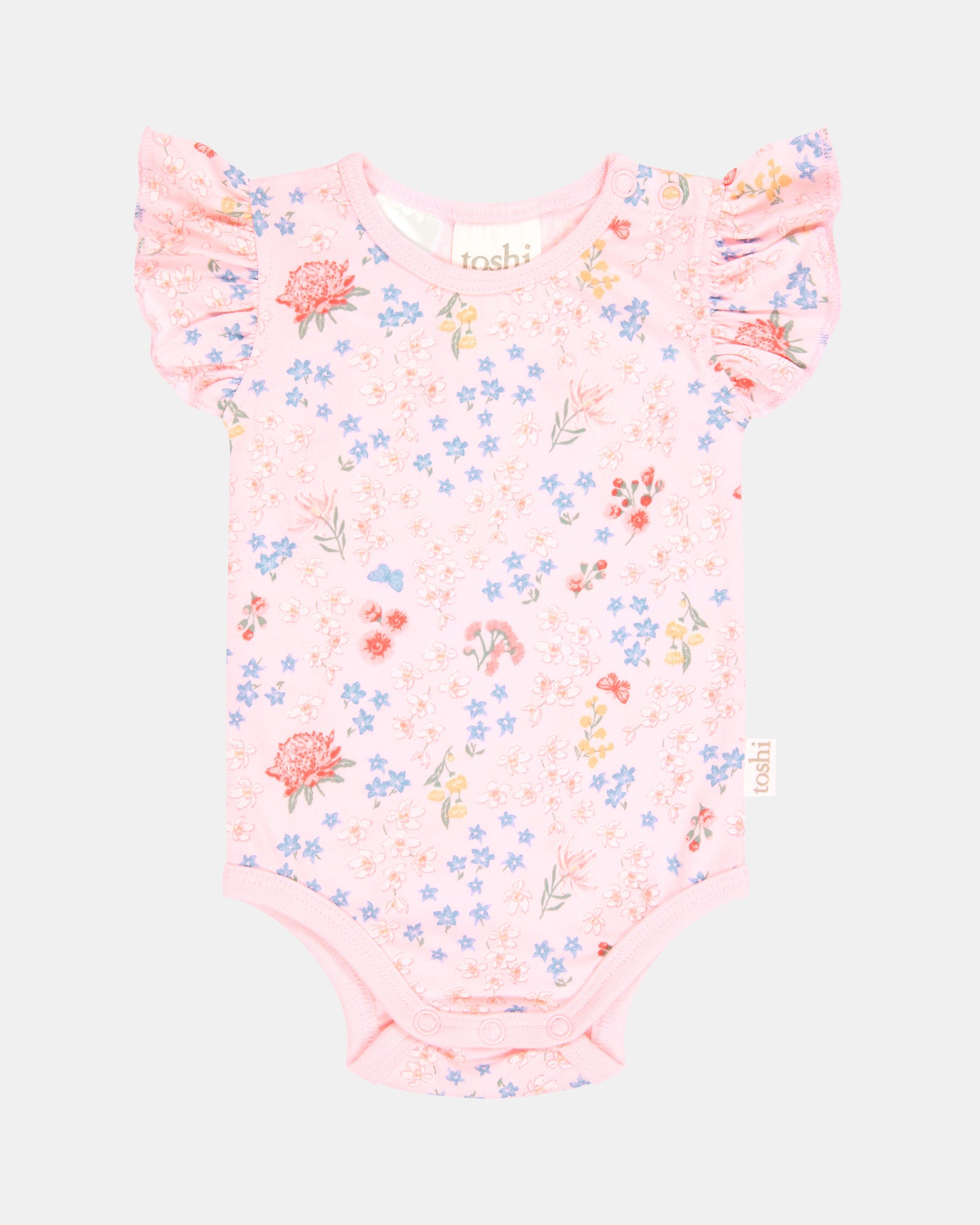 Toshi Onesie Short Sleeve Matilda - Acacia Blossom