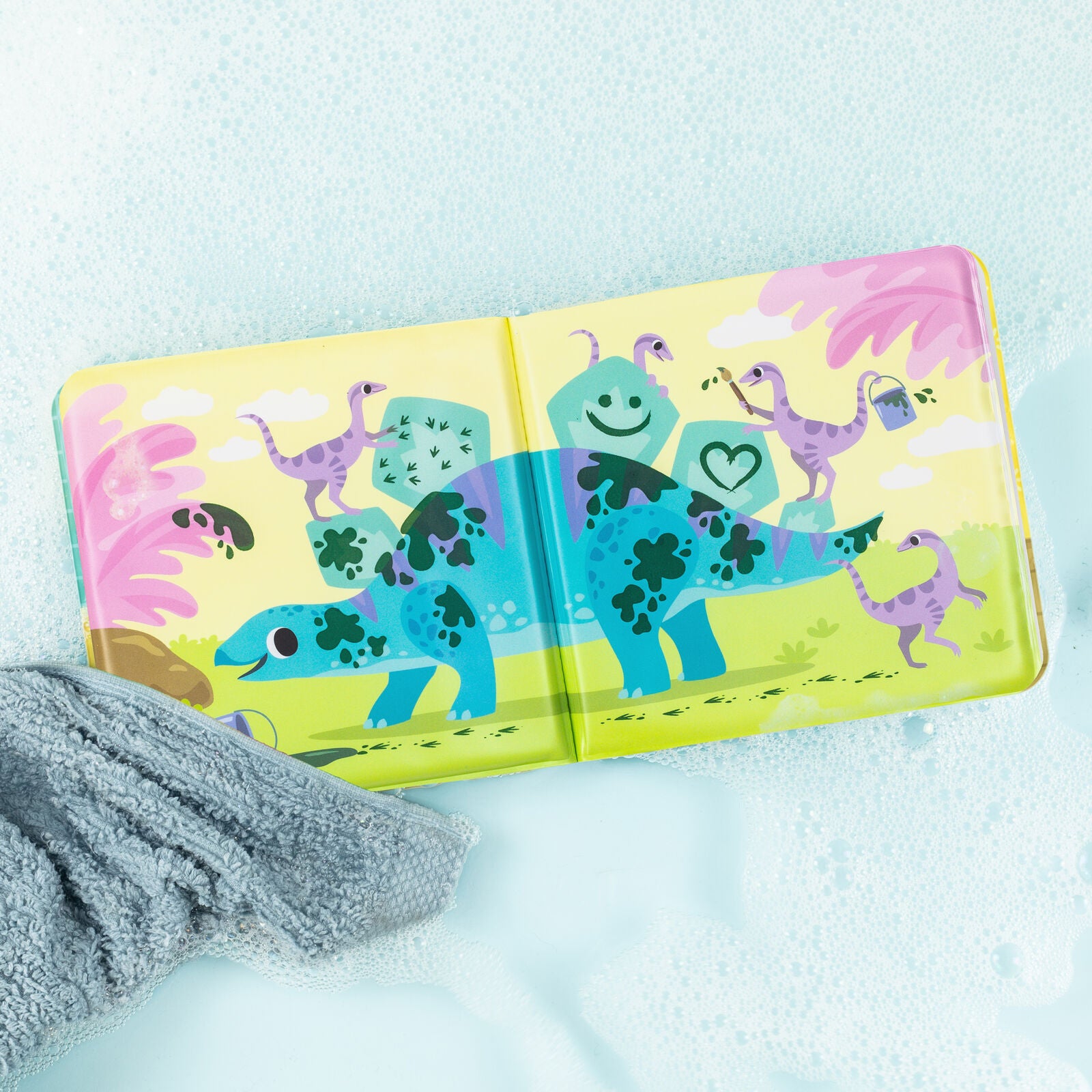 Tiger Tribe Bath Book - Messy Dinosaur