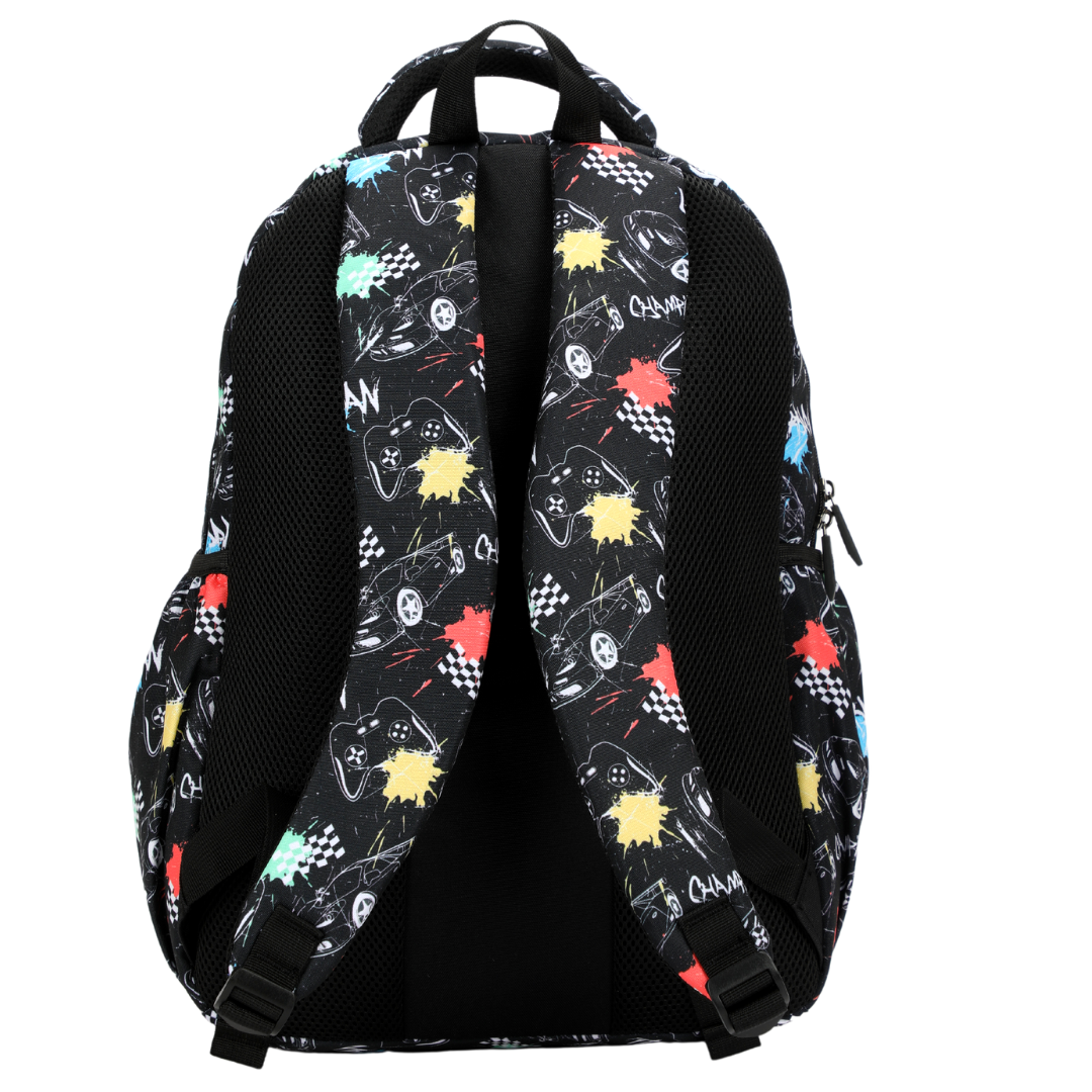 Alimasy Large School Backpack - Black Urban