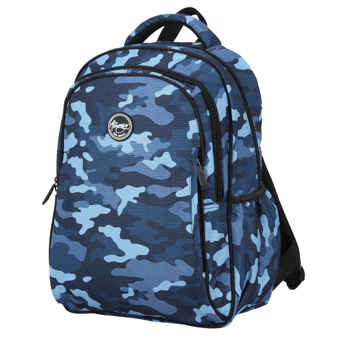 Alimasy Midsize Backpack - Blue Camouflage