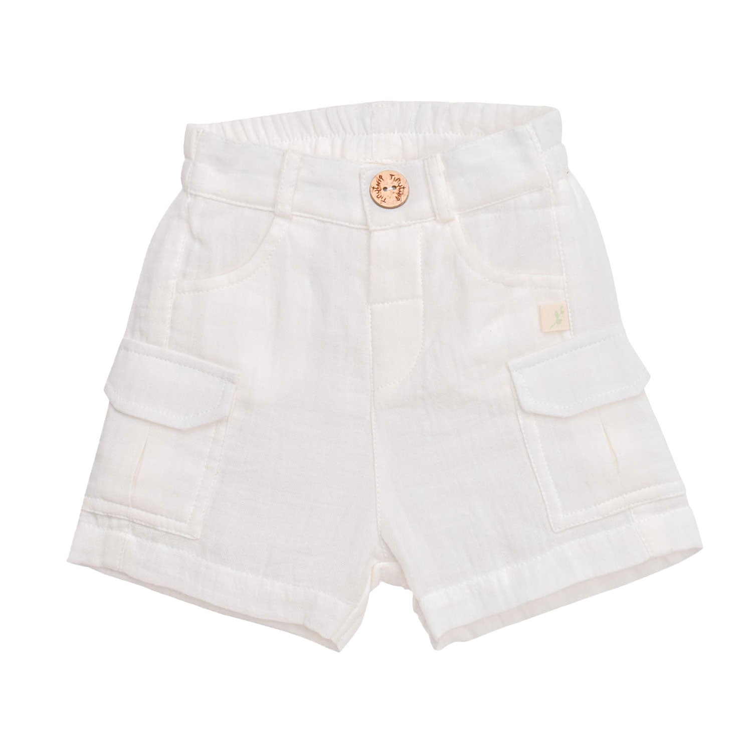 Tiny Twig Crinkle Board Shorts - Snow White