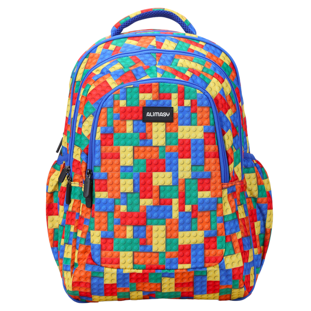 Alimasy Large School Backpack - Bricks