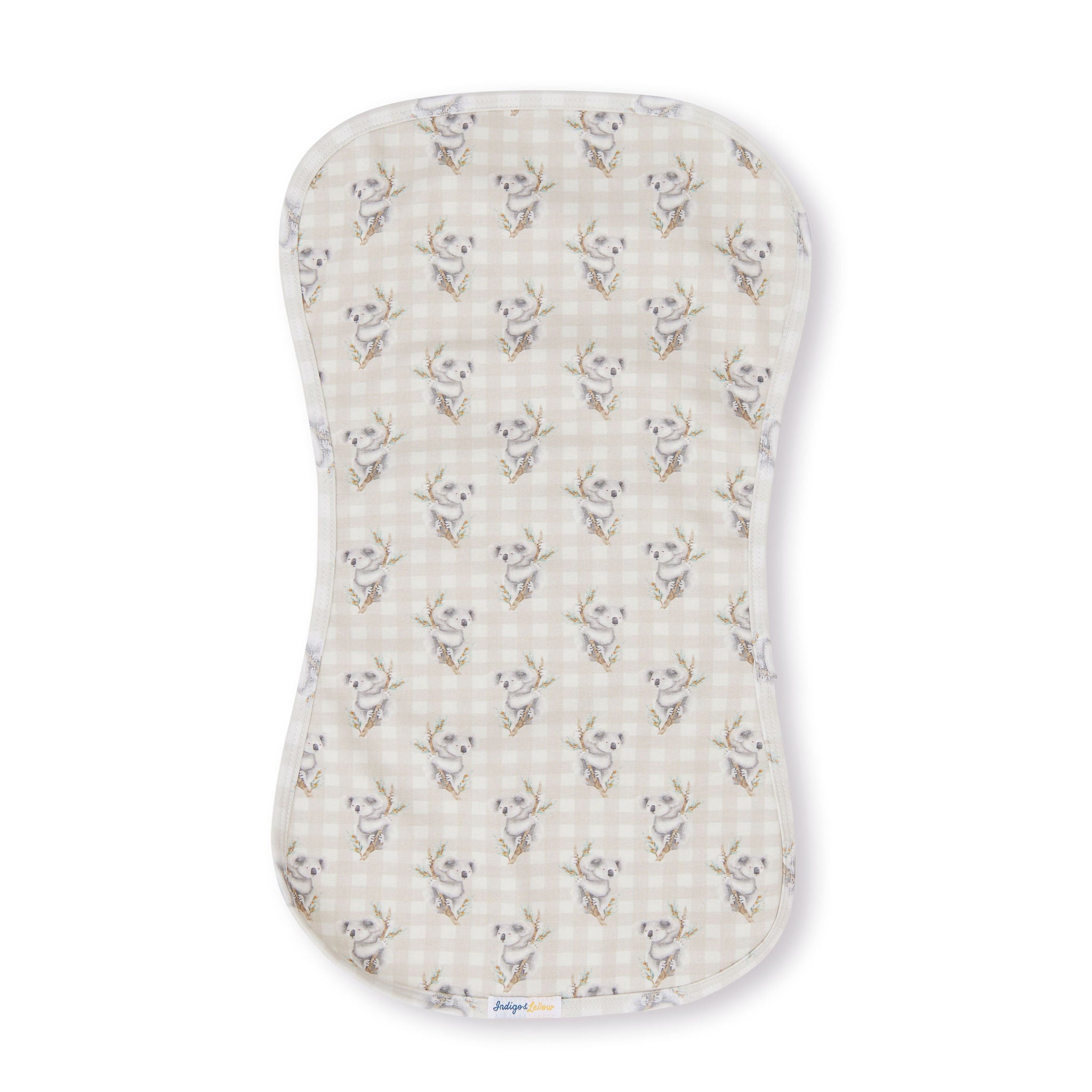 Indigo & Lellow Burp Cloth