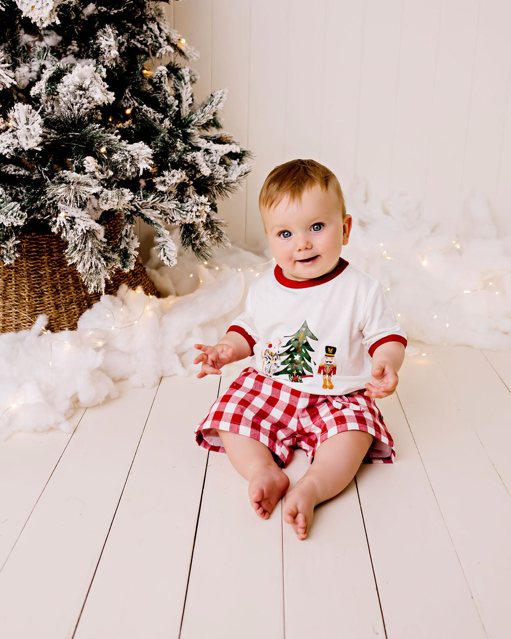 Confetti Kidz Red Gingham Pocket Shorts