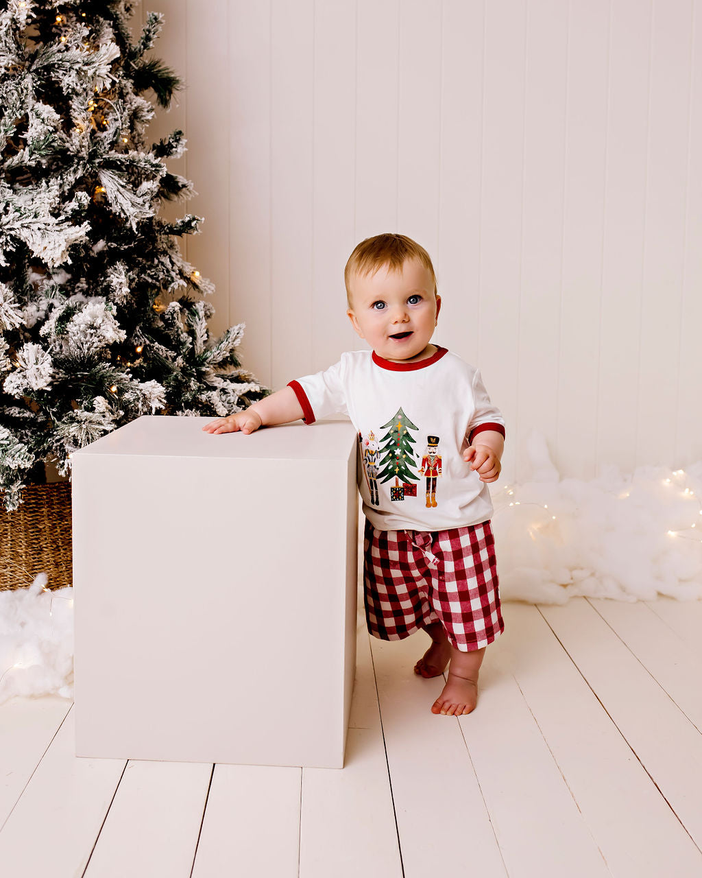 Confetti Kidz Red Gingham Pocket Shorts