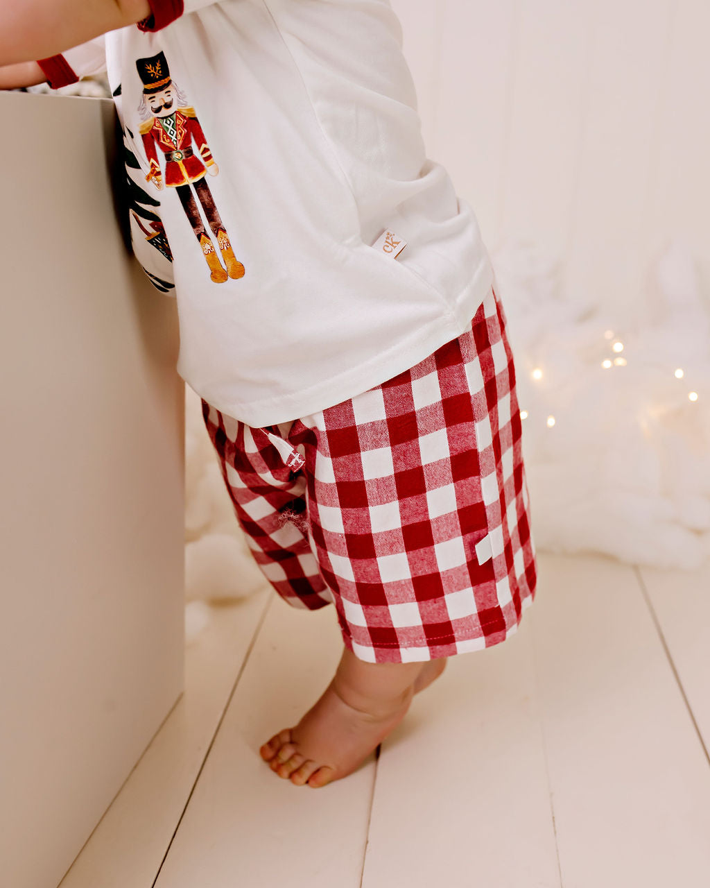 Confetti Kidz Red Gingham Pocket Shorts