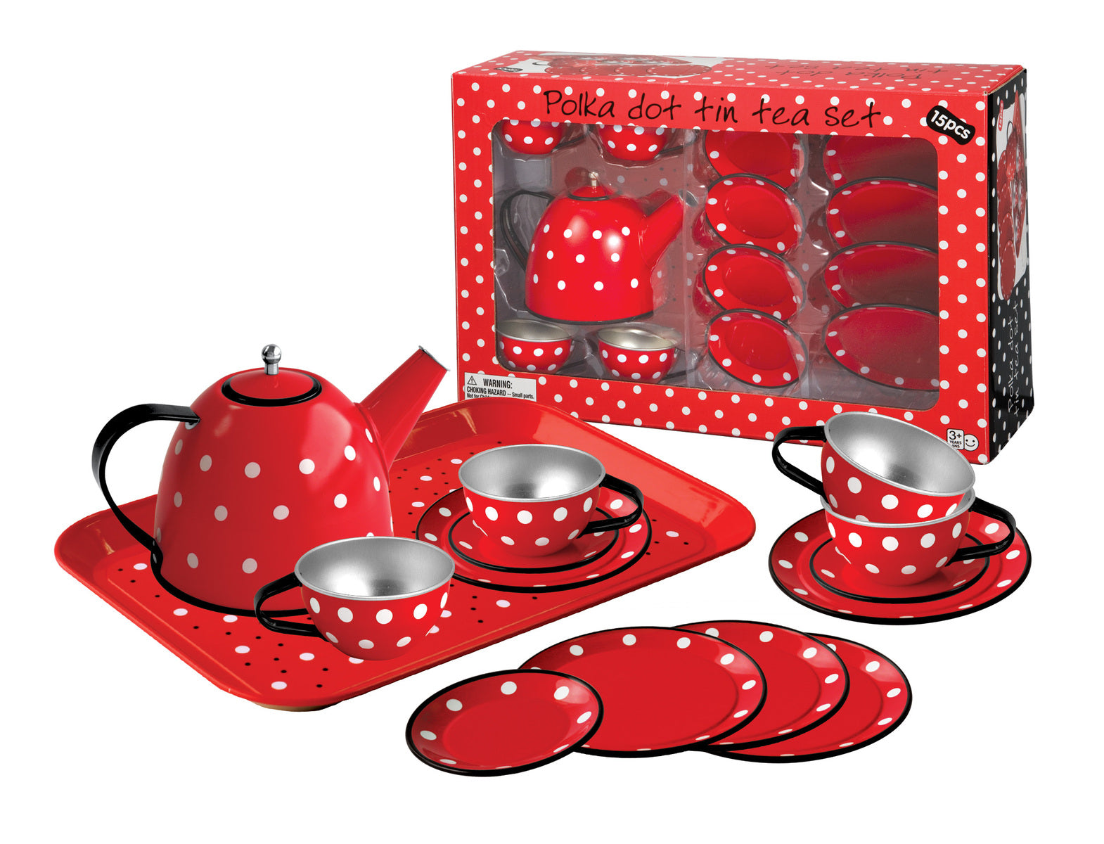 Kaper Kidz Tin Tea Set - 15 Pcs