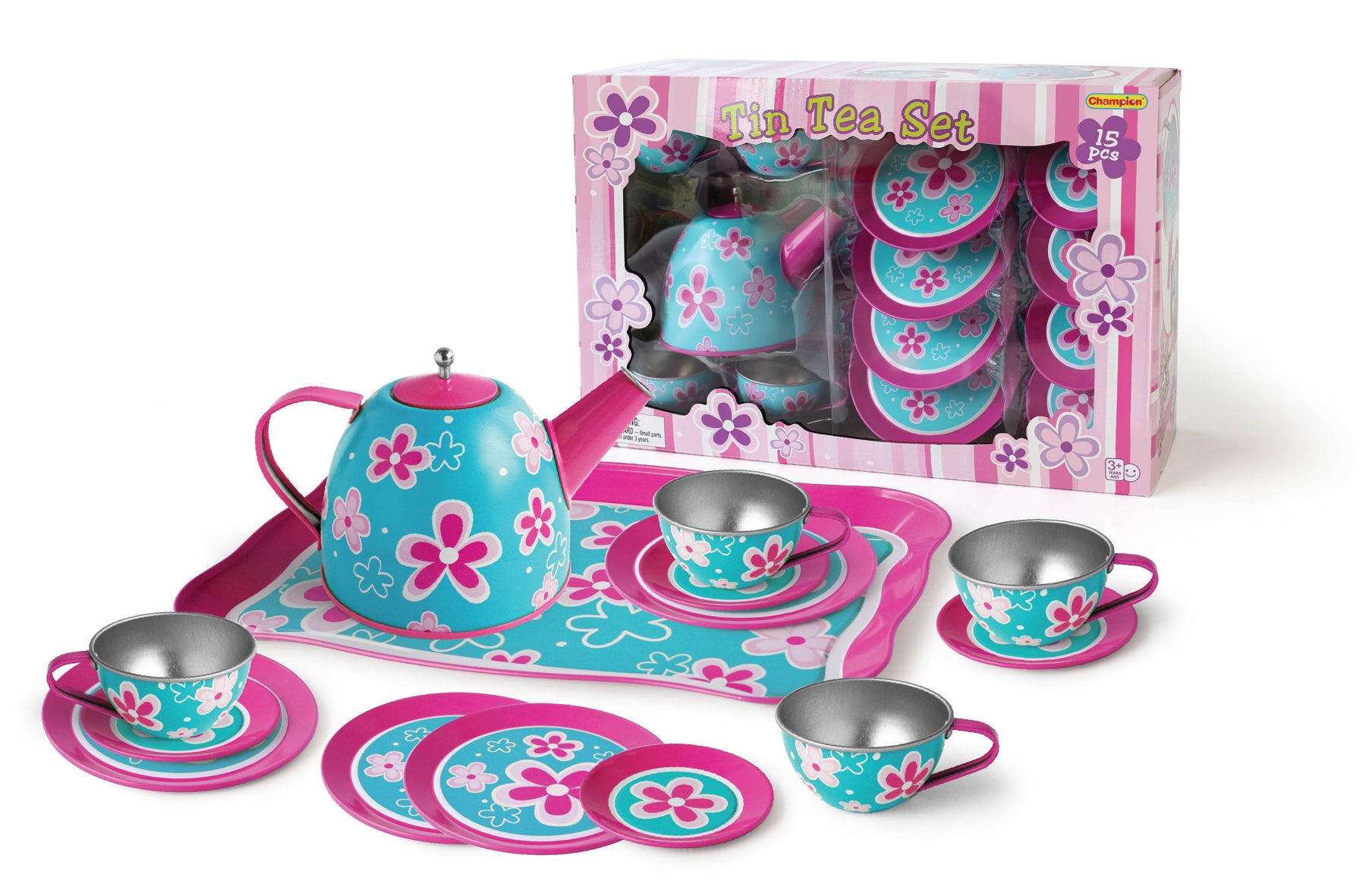 Kaper Kidz Tin Tea Set - 15 Pcs