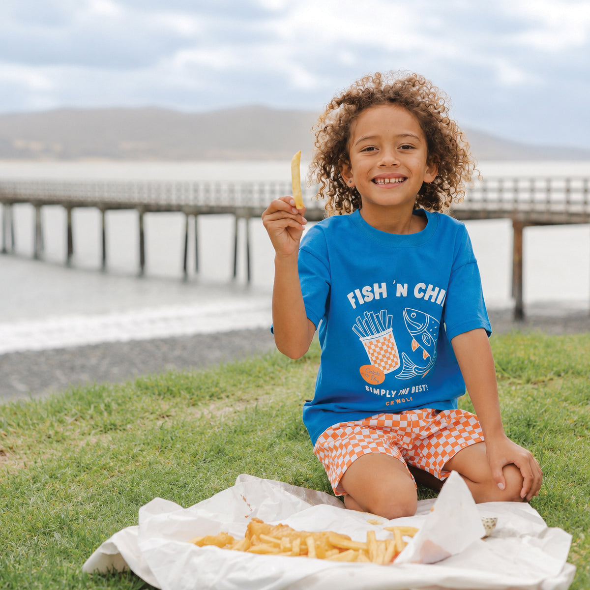 Cry Wolf Sun Smart T-Shirt Fish N Chips
