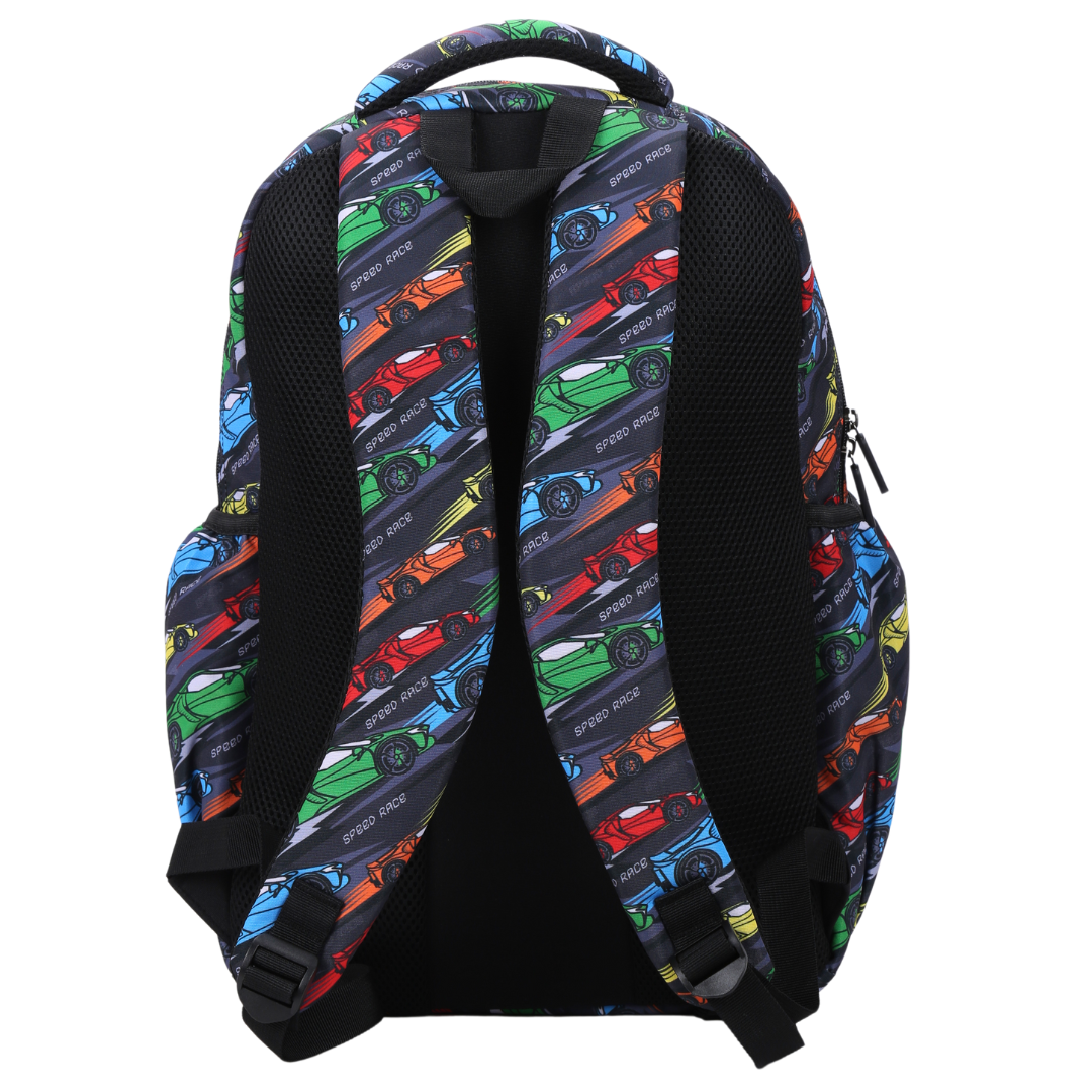 Alimasy Large School Backpack - Racing Car Speed Racer