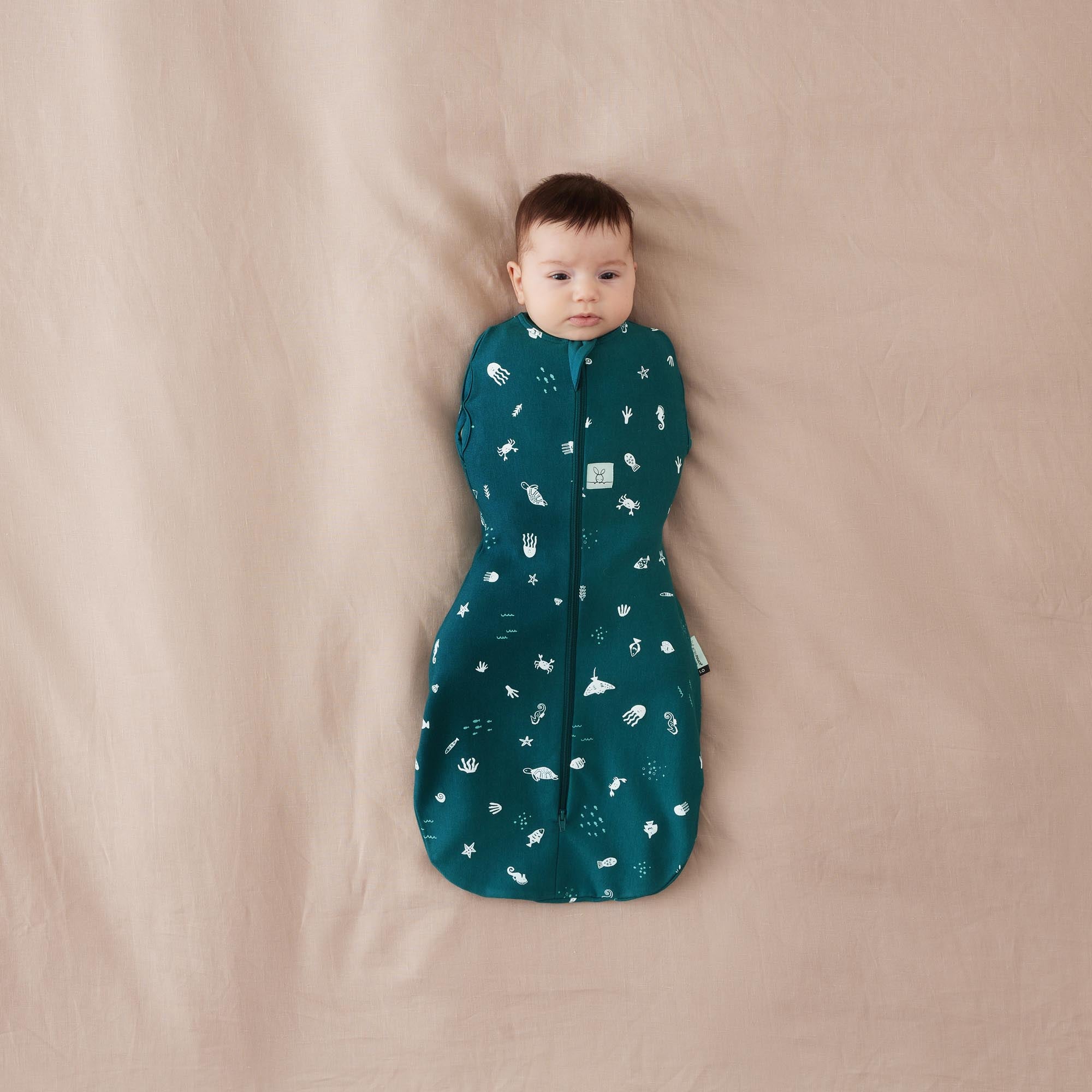 ergoPouch Cocoon Swaddle Bag 1.0tog Ocean