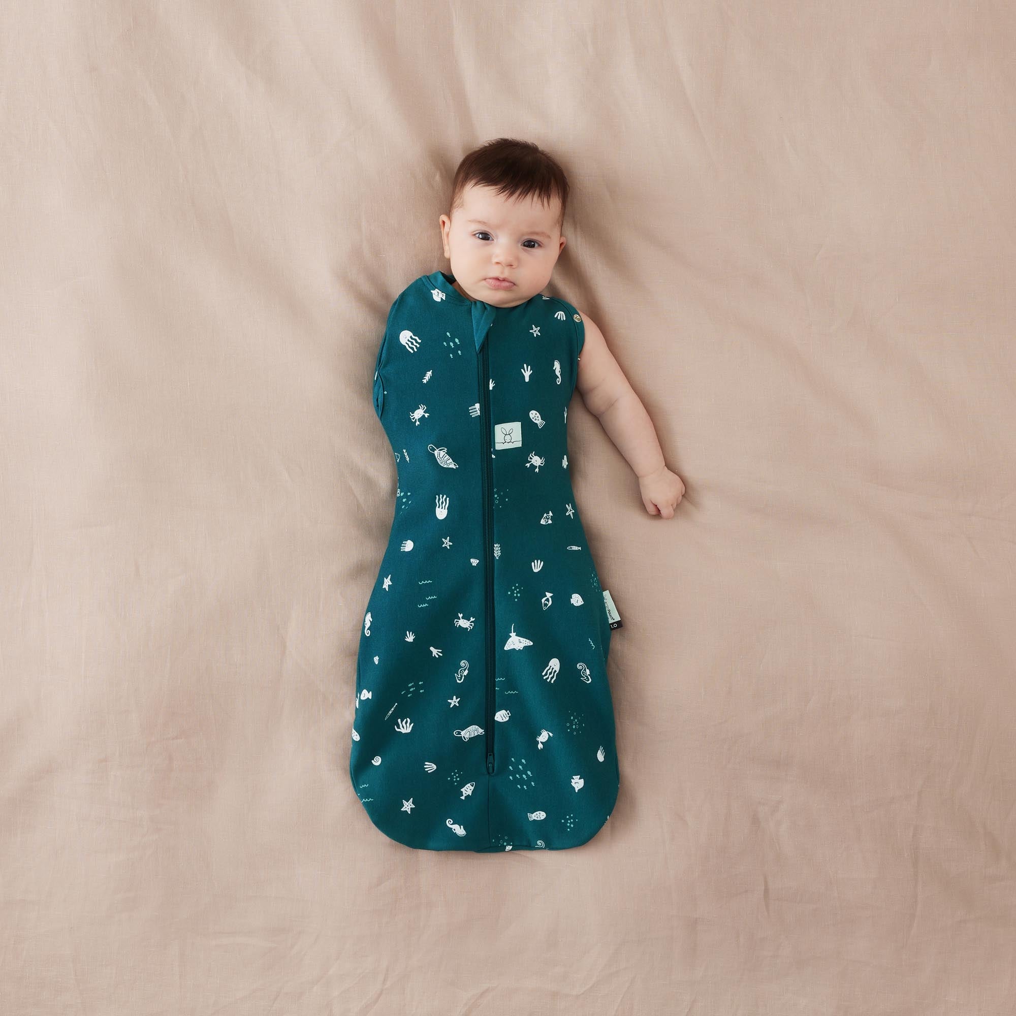ergoPouch Cocoon Swaddle Bag 0.2 tog Ocean