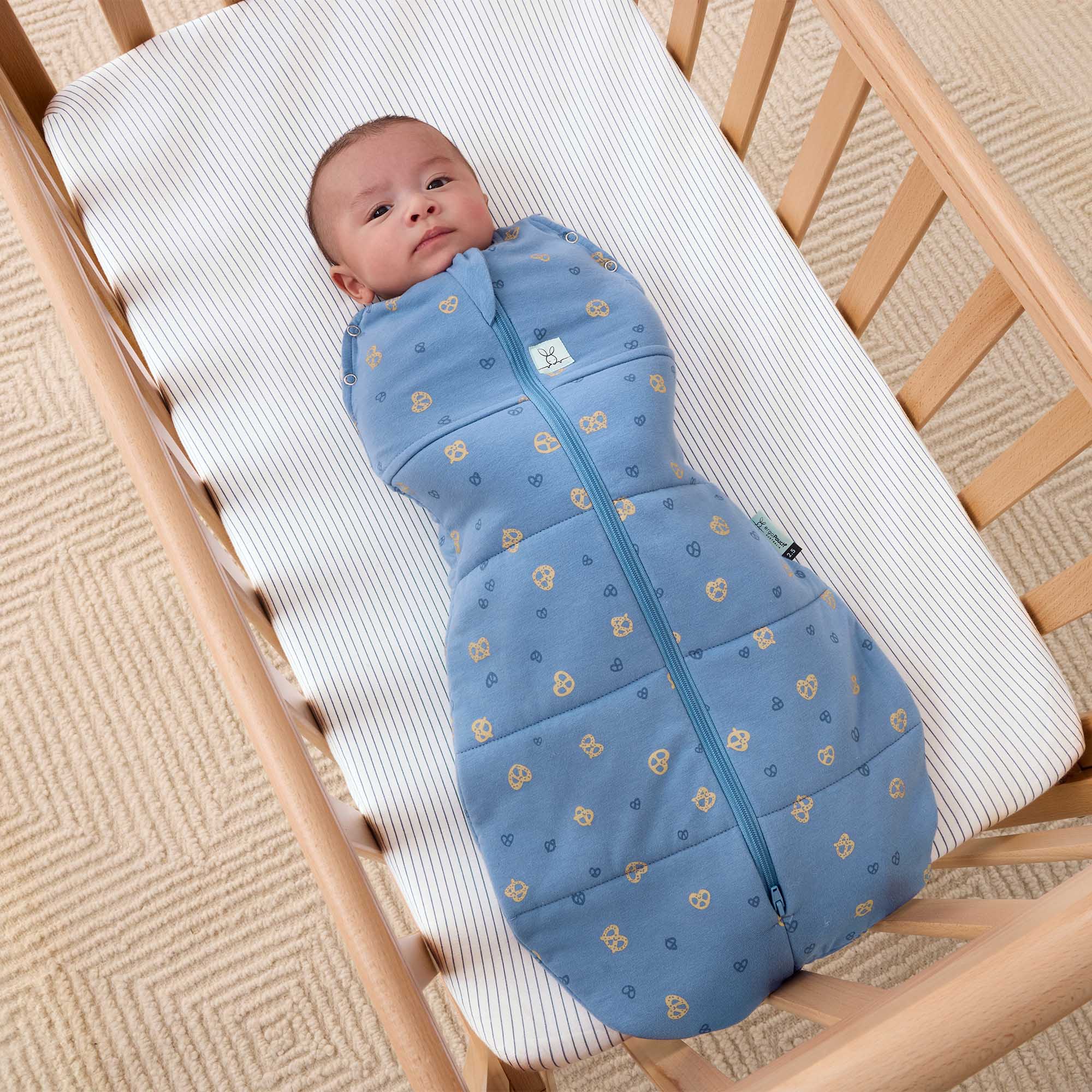 ergoPouch Cocoon Swaddle Bag 2.5tog Petite Pretzel