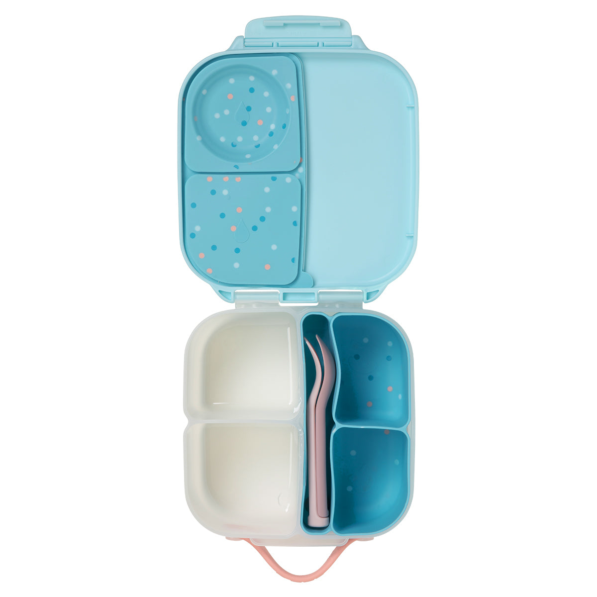 b.box Silicone Bento Tray Mini Lunchbox Confetti