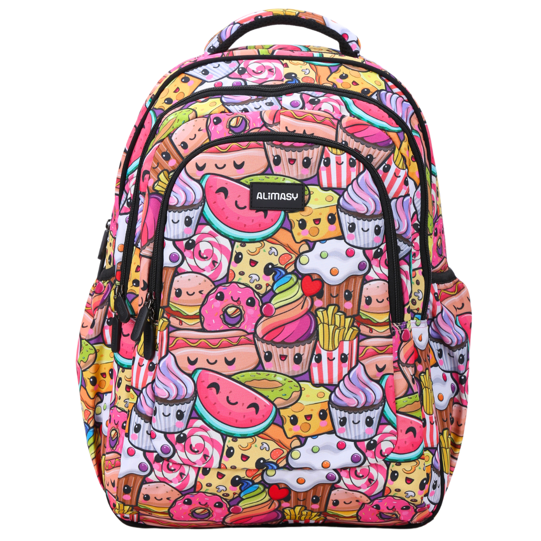 Alimasy Large School Backpack - Cute Treats