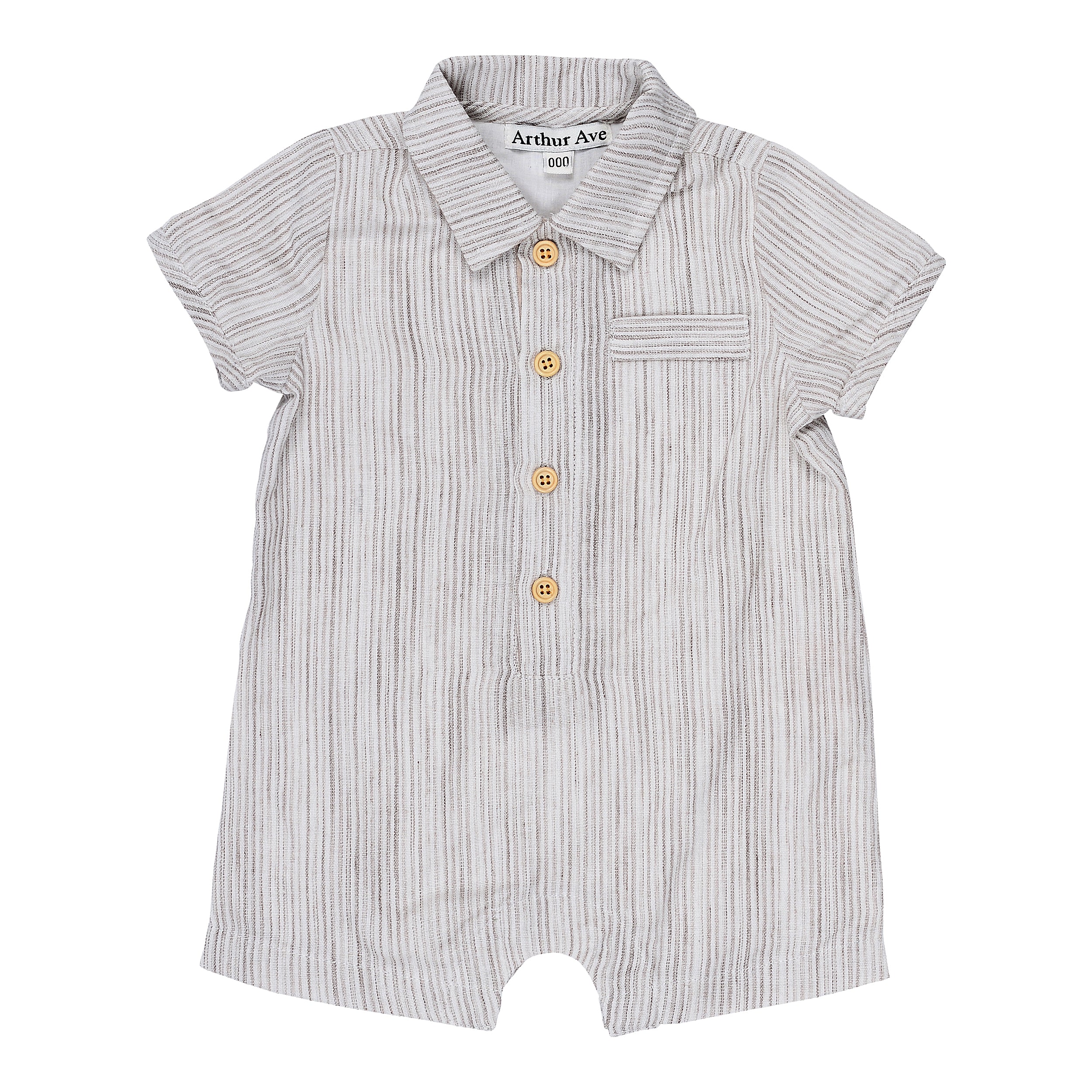 Arthur Ave Soft Chord Stripy Cotton Playsuit