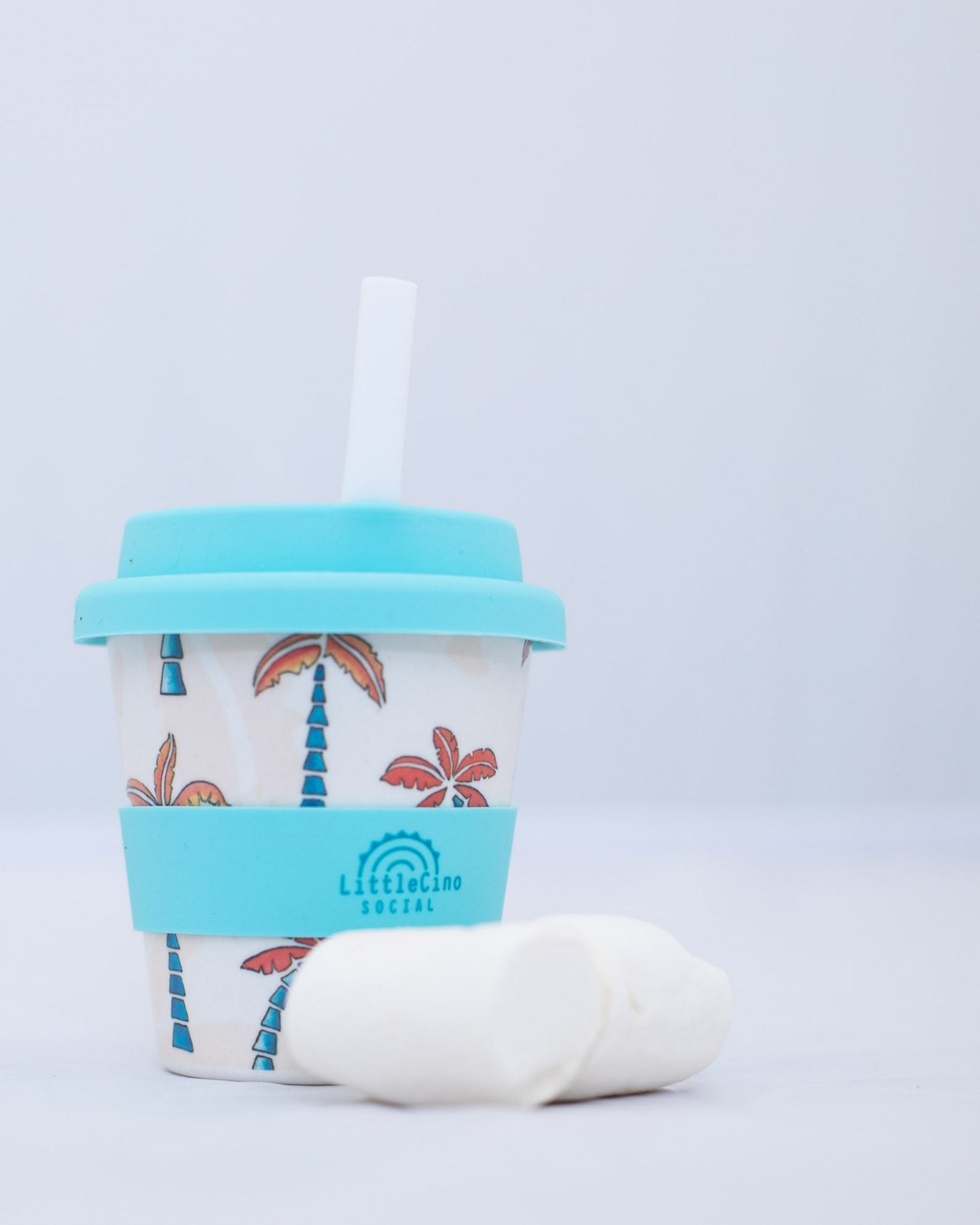 Little Cino Social - Meanwhile on Island Time Babycino Cup with Straw