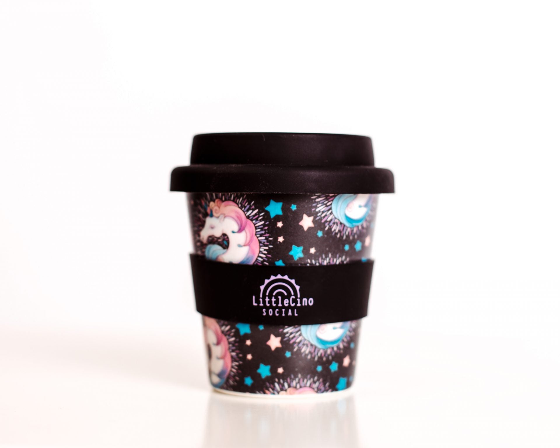 Little Cino Social - Uma Unicorn Babycino Cup with Straw