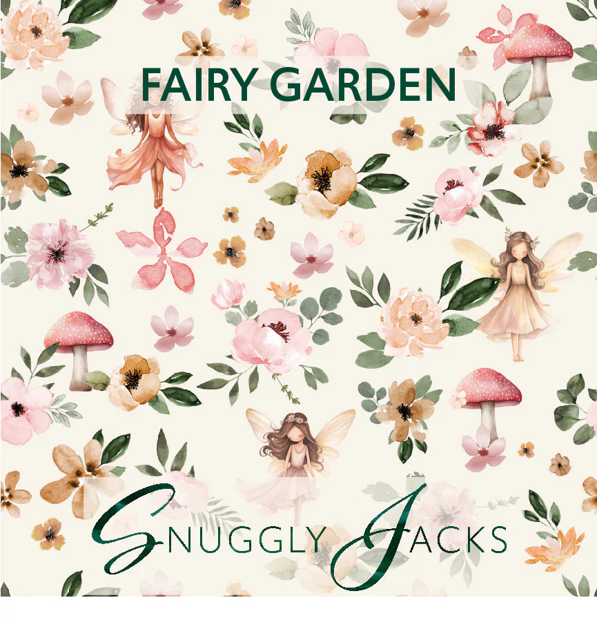 Snuggly Jacks Fairy Garden Stretch Wrap & Top Knot