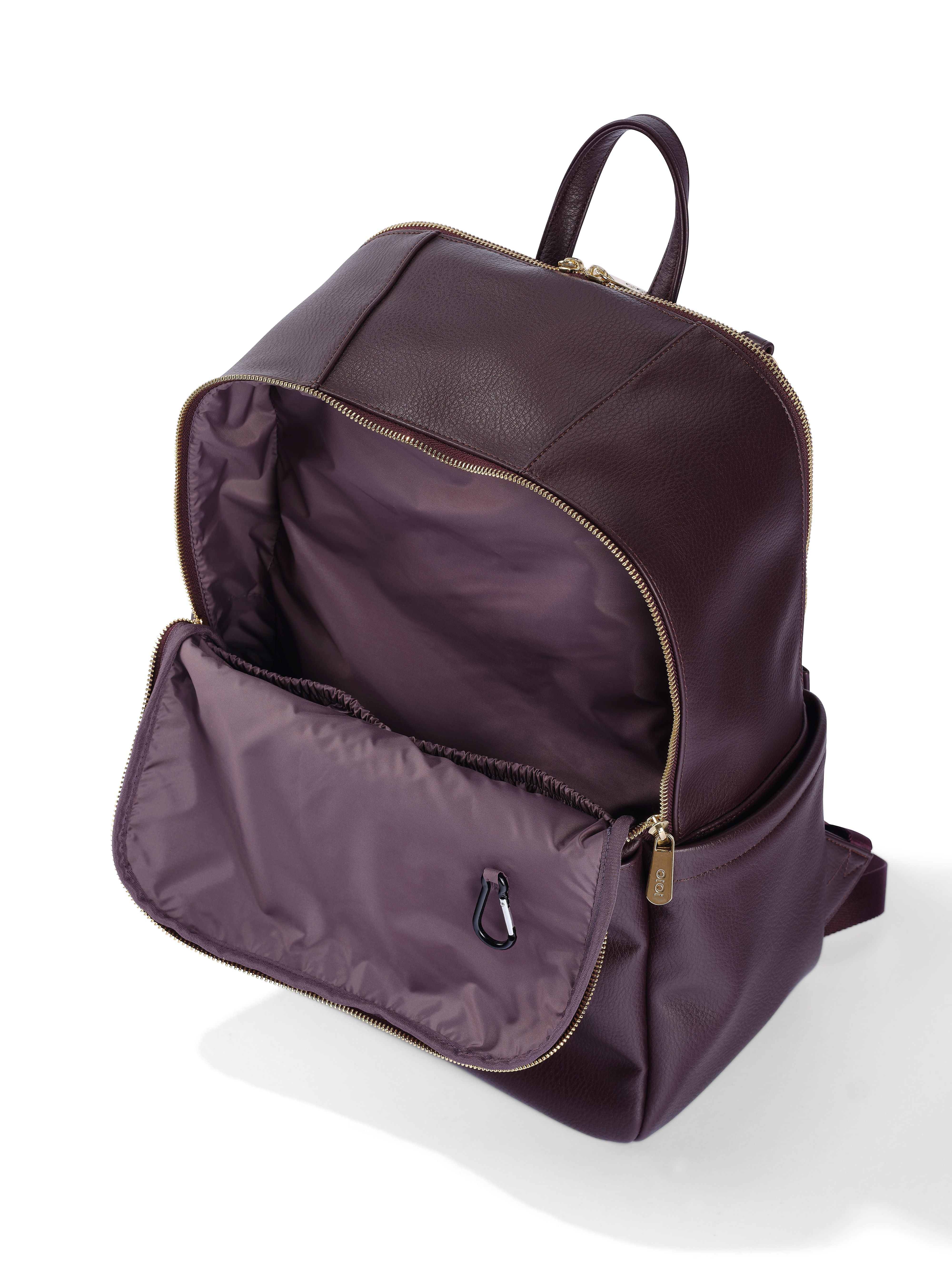 OiOi Multitasker Nappy Backpack Mulberry Vegan Leather