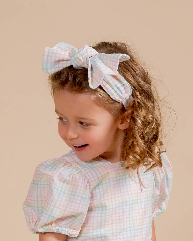 Fox & Finch Candy Blossom Check Headband