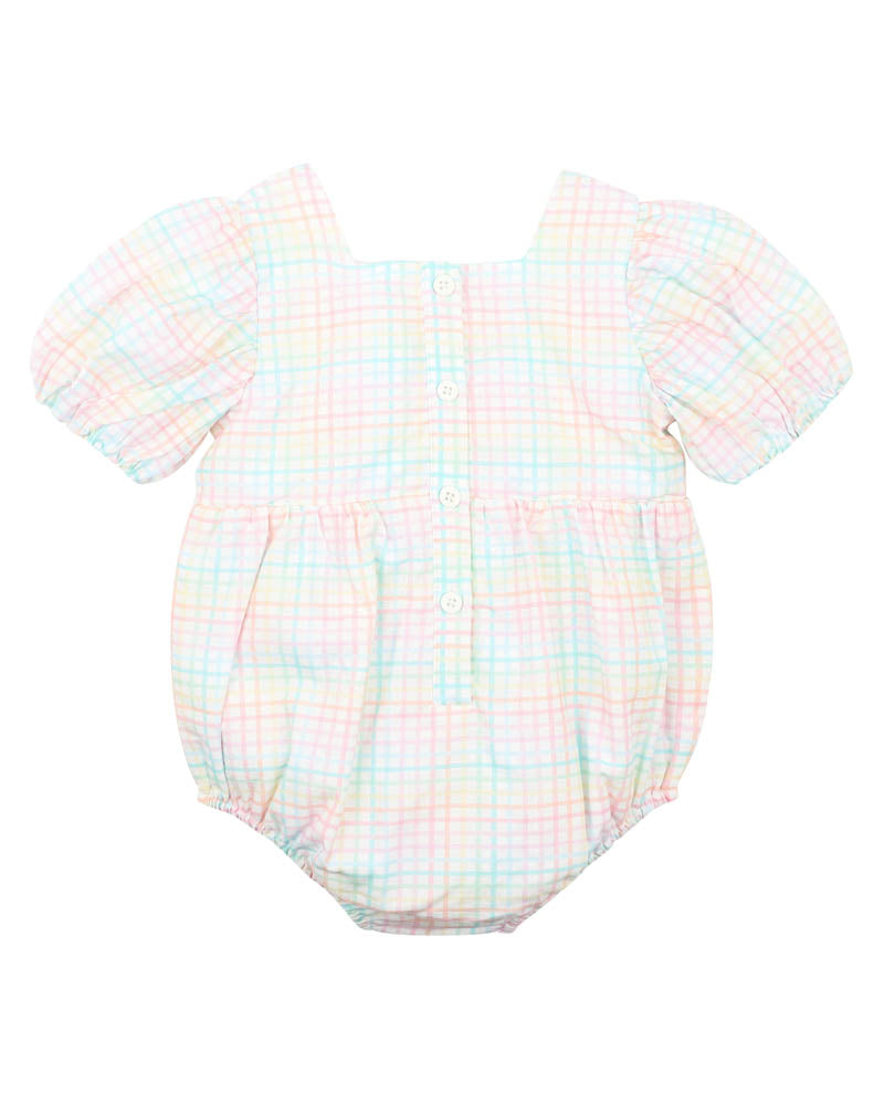 Fox & Finch Candy Blossom Check Bodysuit