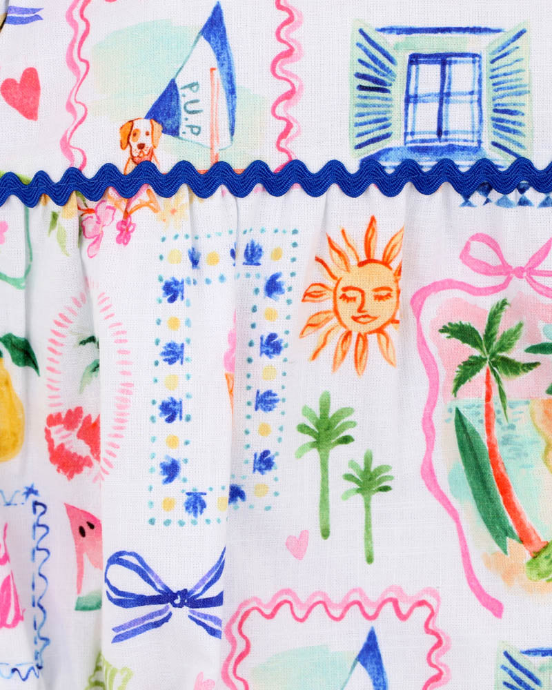 Fox and Finch Summer Vacay Puff Sleeve Bodysuit