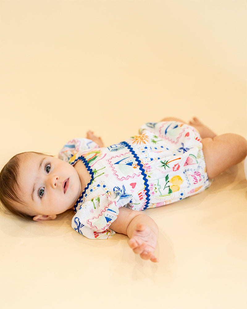 Fox and Finch Summer Vacay Puff Sleeve Bodysuit