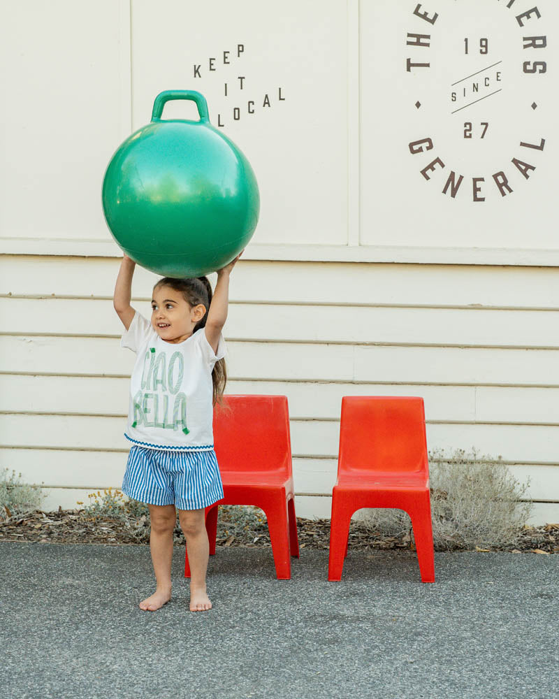 Fox and Finch Summer Vacay Ciao Bella Embroidered Tee