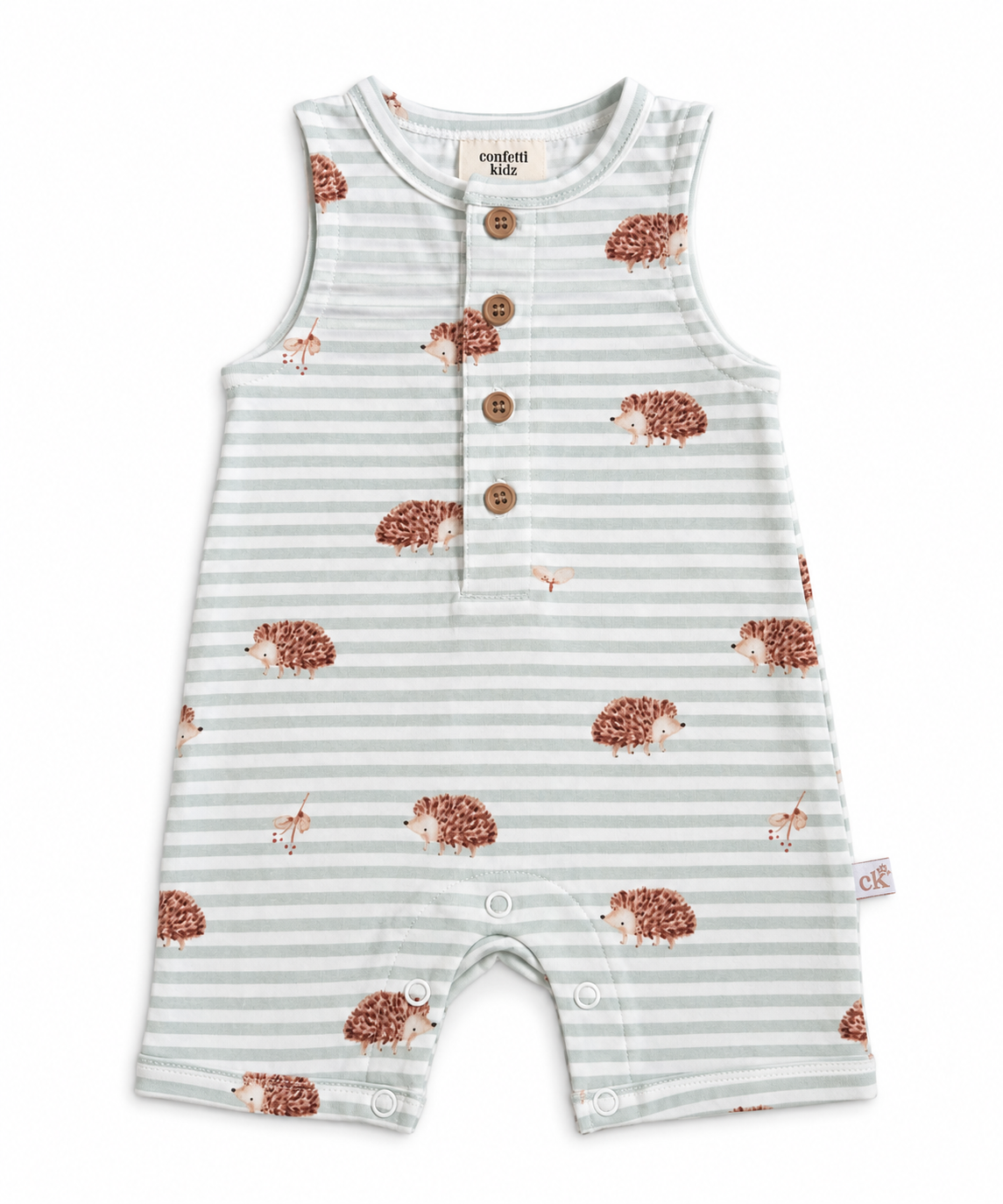 Confetti Kidz Bamboo Sleeveless Romper Forest Friends