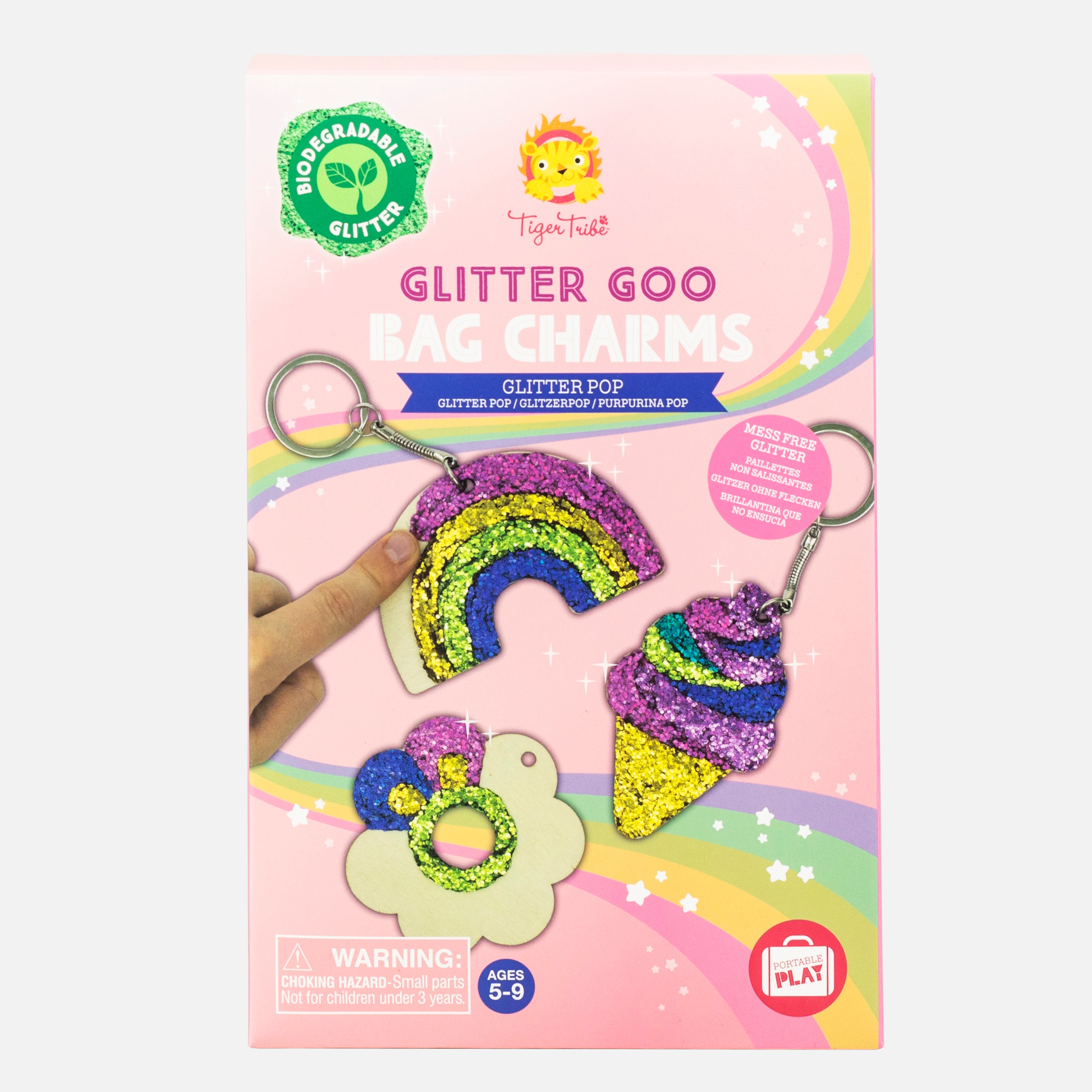 Tiger Tribe Glitter Goo - Craft Set - Bag Charms