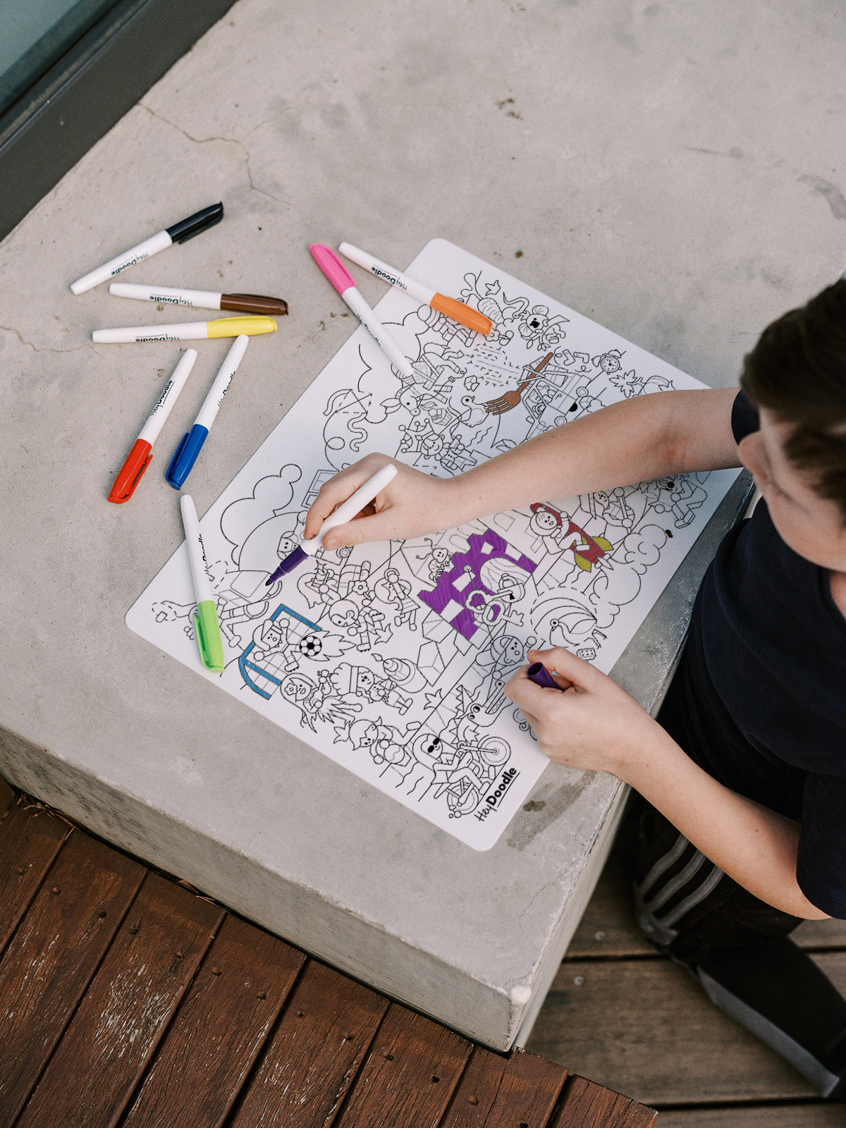 Hey Doodle 'K' Sounds Speech Therapy Colouring & Doodle Mat
