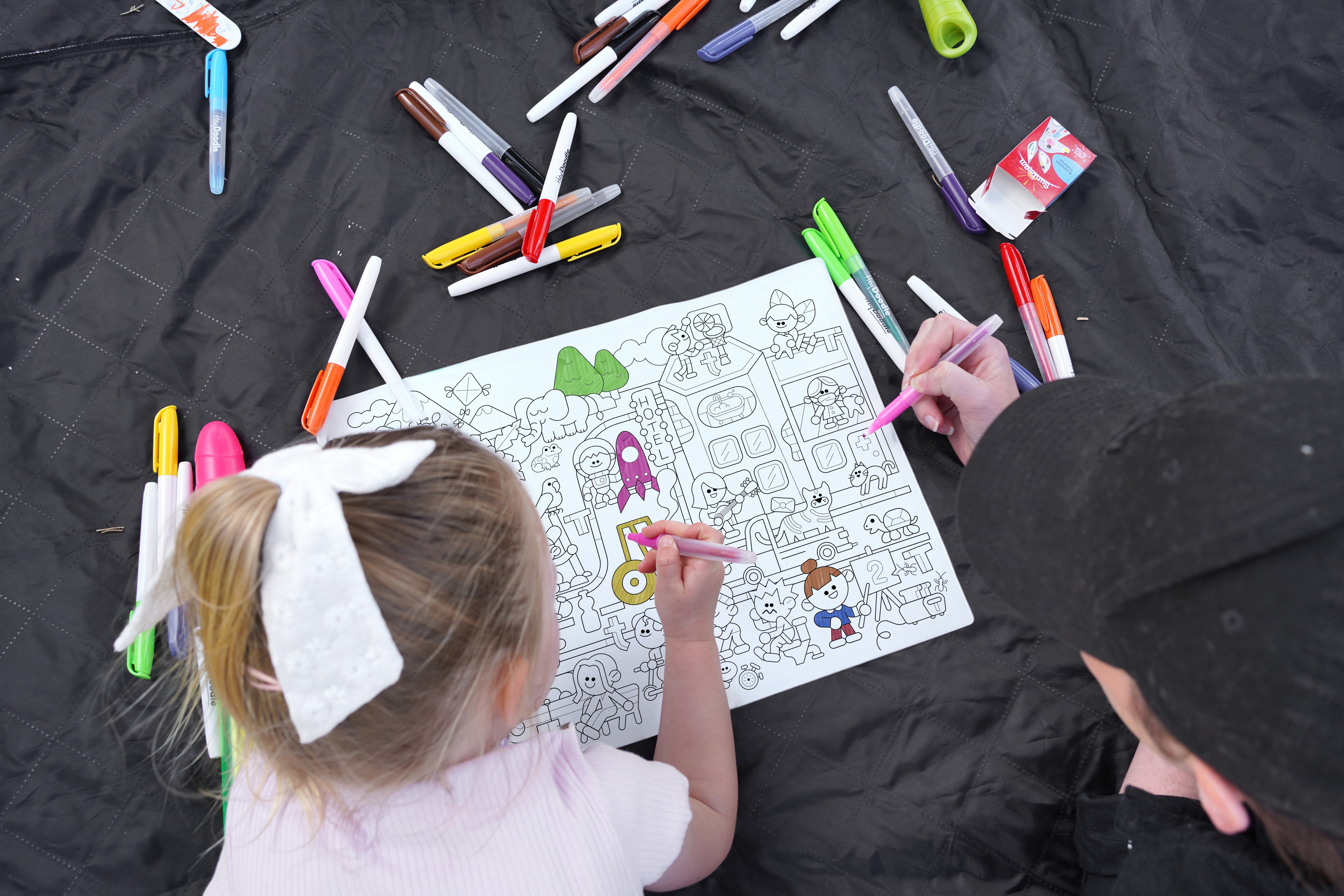 Hey Doodle 'T' Sounds Speech Therapy Colouring & Doodle Mat