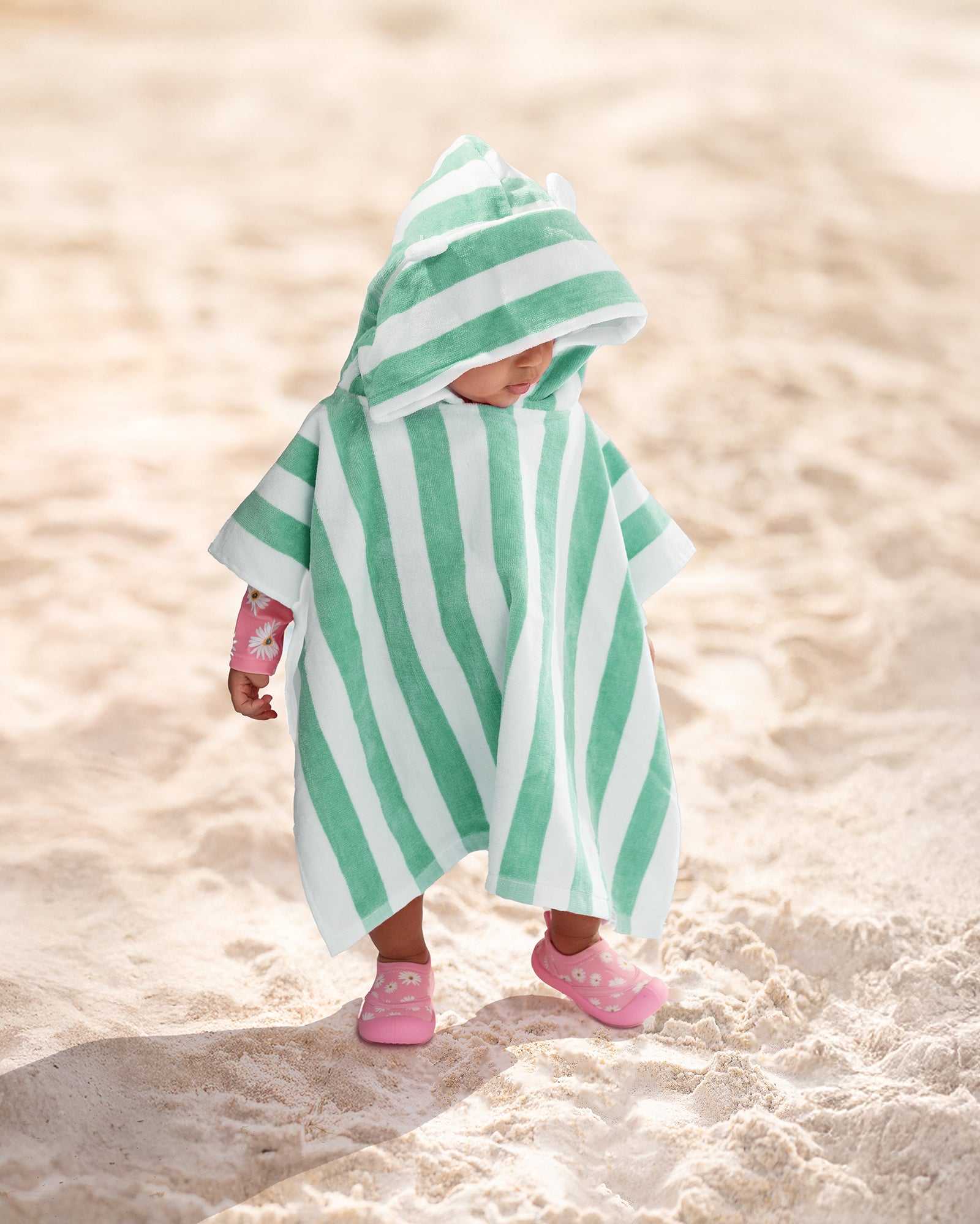 Toshi Hooded Towel Beachcomber - Seagrass