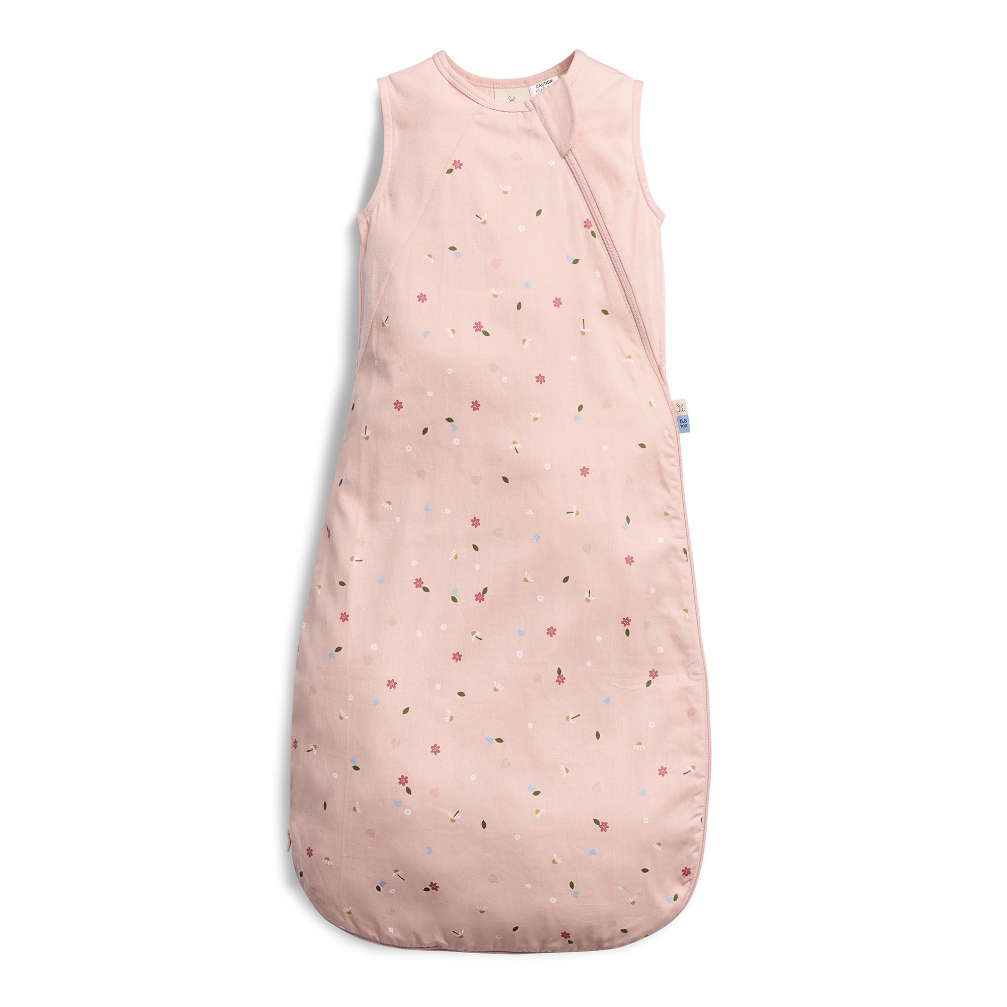 ergoPouch Side Zip Sheeting Bag Daisies 0.3 tog